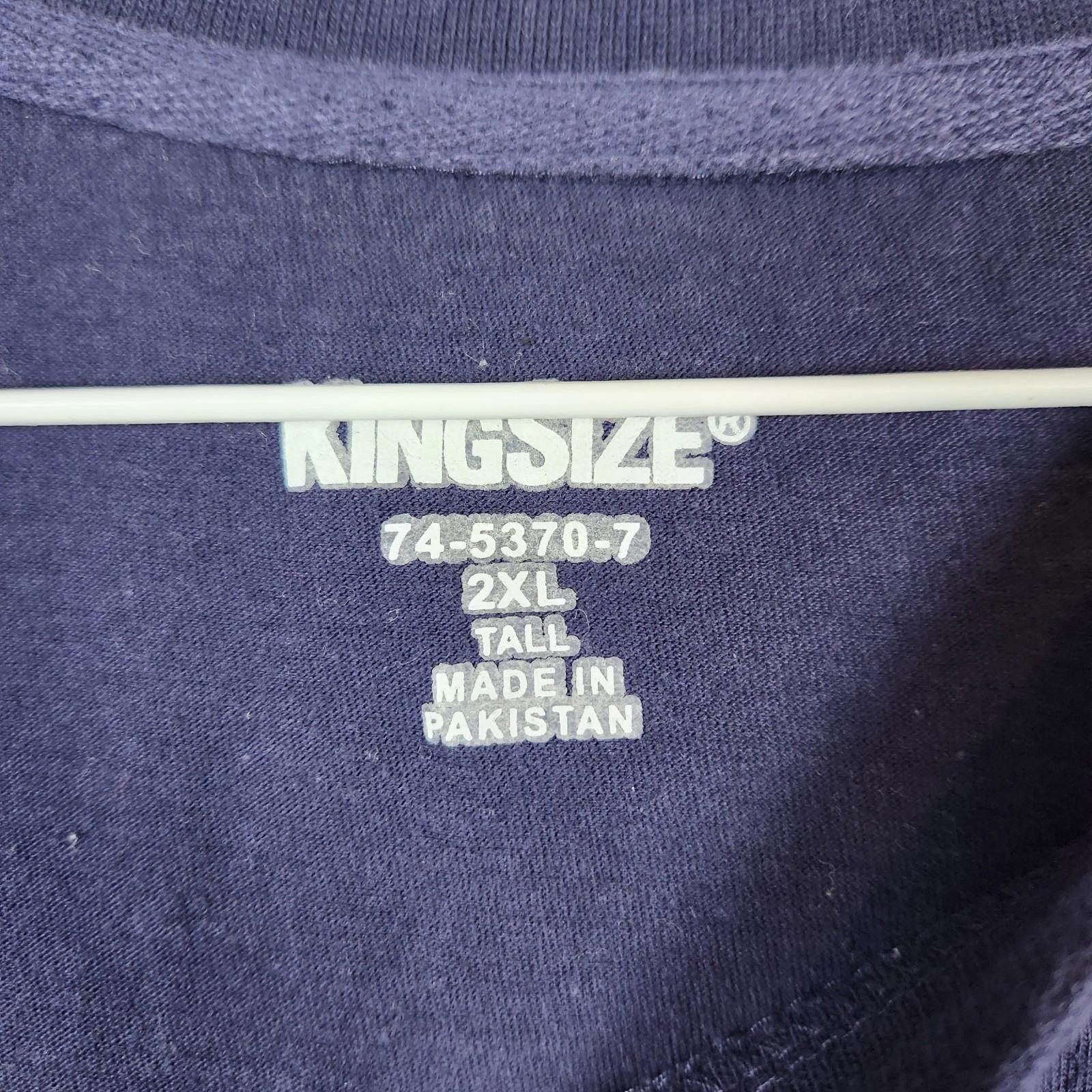 Designer Kingsize American Flag Tshirt Blue Size 2XL Tall Size US XXL / EU 58 / 5 - 5 Thumbnail
