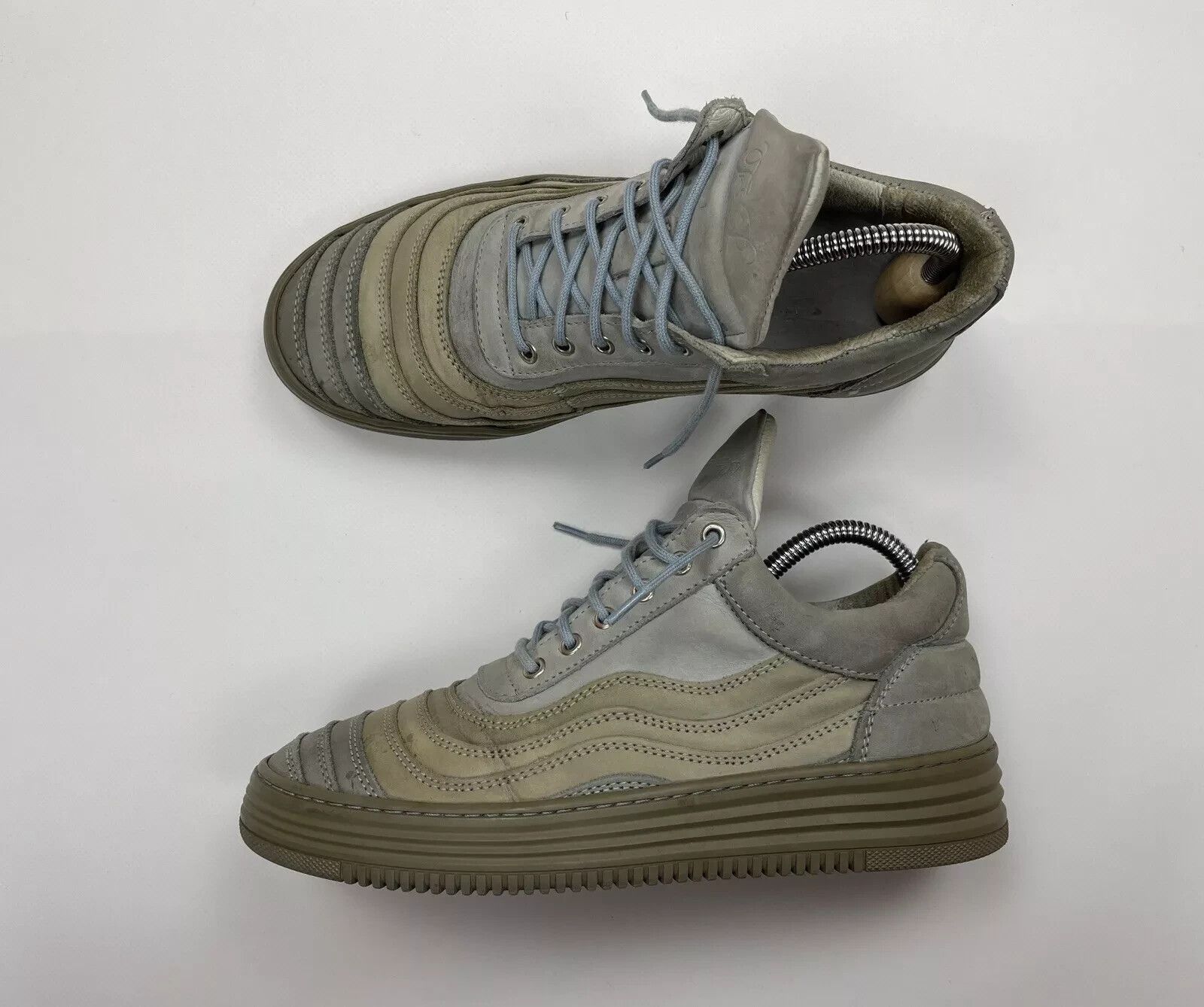 Filling Pieces Filling Pieces Low Top Sneaker Womens Green Blue size 38 Size US 8 / IT 38 - 2 Thumbnail