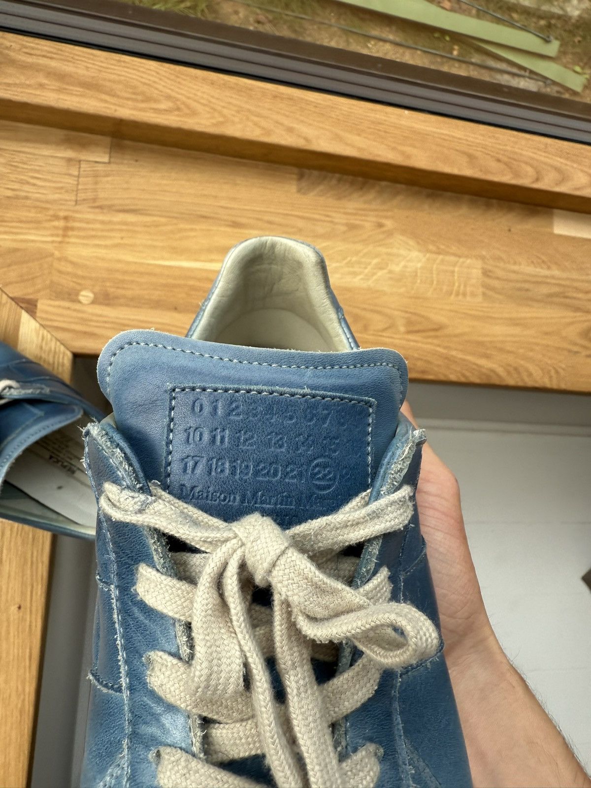 Maison Margiela MAISON MARTIN MARGIELA Replica Sneaker Airbrush Blue 43 Size US 10 / EU 43 - 6 Thumbnail