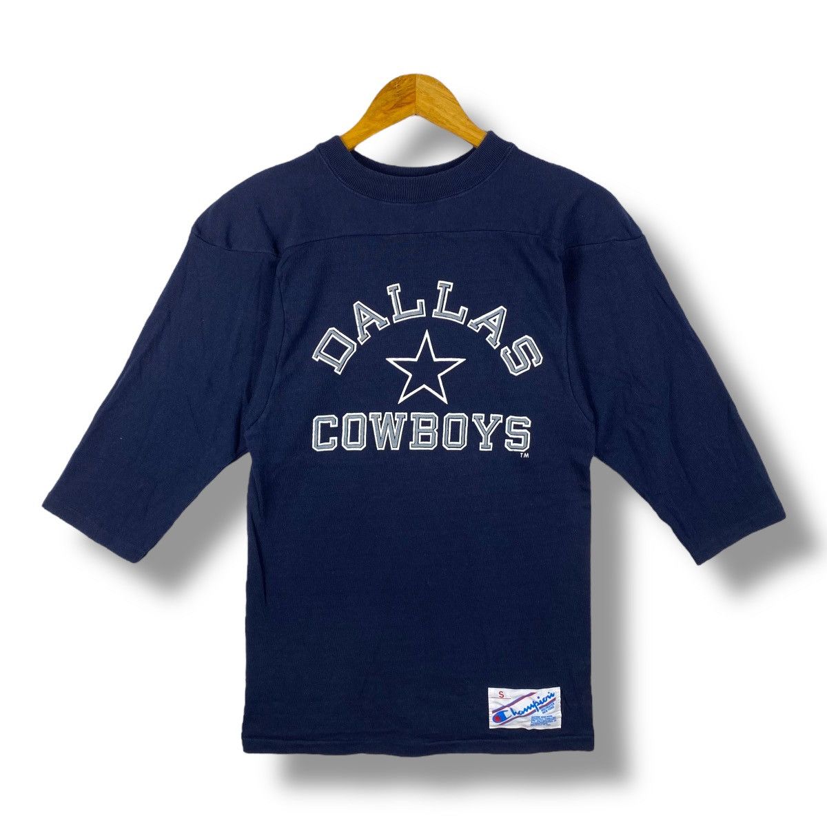 Champion × Vintage Vintage 80's Champion DALLAS COWBOYS Graphic Tee Shirt Small Size US S / EU 44-46 / 1 - 1 Thumbnail