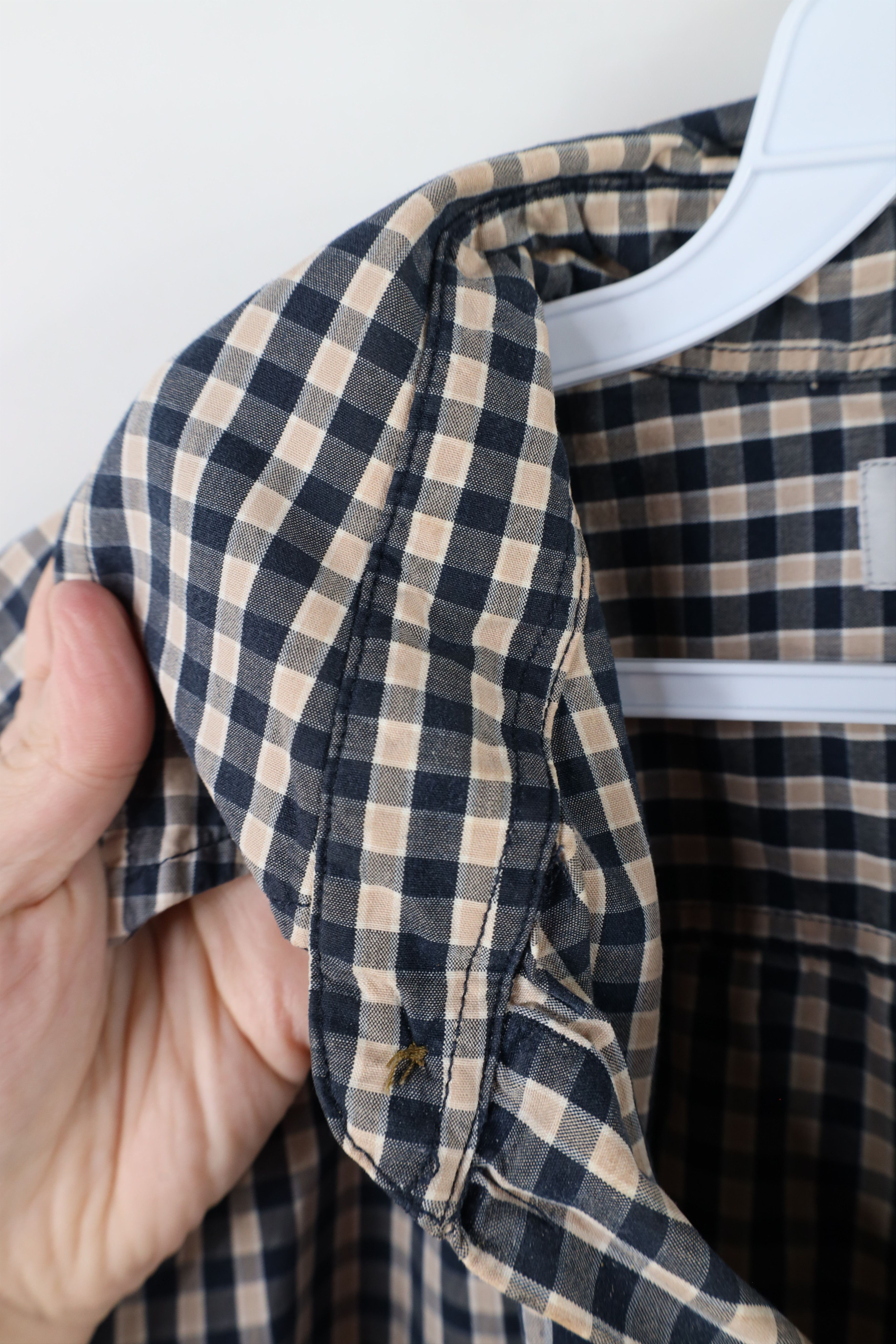 Carhartt × Vintage Vintage Carhartt Checkered Short Sleeve Button Shirt Cotton Size US L / EU 52-54 / 3 - 7 Thumbnail