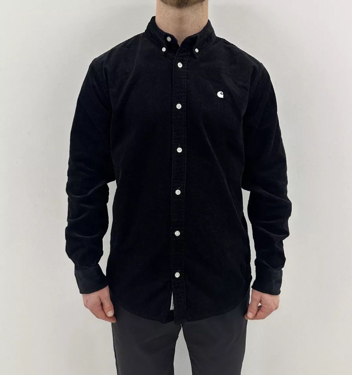 Carhartt Carhartt Wip Madison Fine Cord Mens Corduroy Velvet Shirt Size US M / EU 48-50 / 2 - 1 Thumbnail