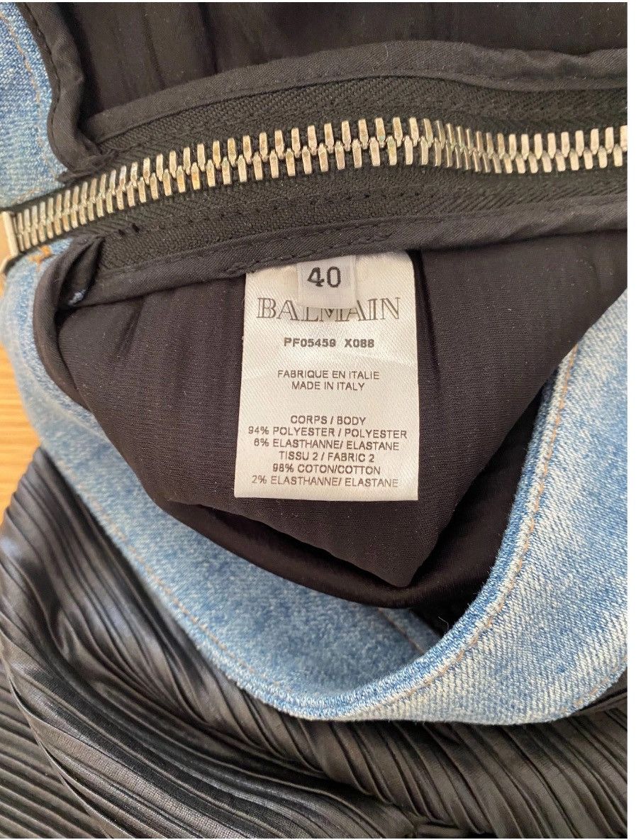 Balmain New Authentic FAUX LEATHER BIKER PANTS 🖤 Size 28" / US 6 / IT 42 - 6 Thumbnail