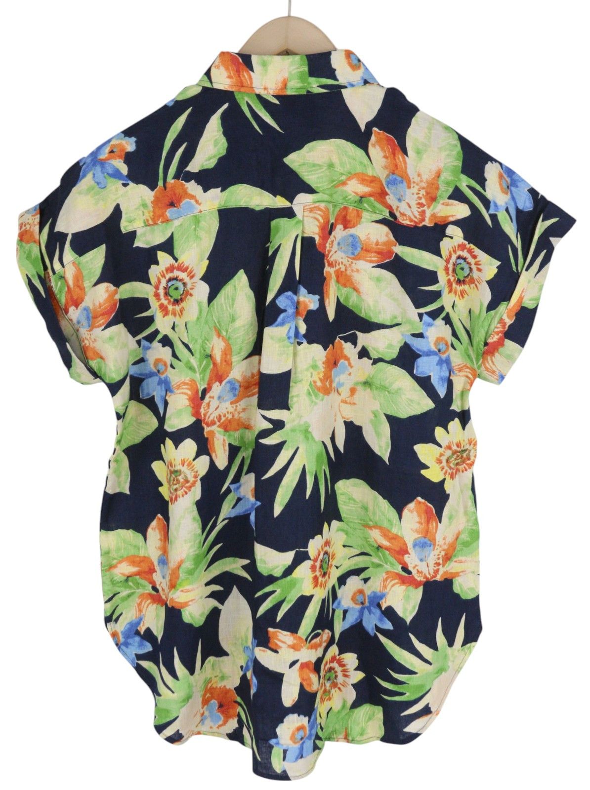 Lauren Ralph Lauren M Linen Floral Buttoned Shirt 84699 Size M / US 6-8 / IT 42-44 - 2 Thumbnail