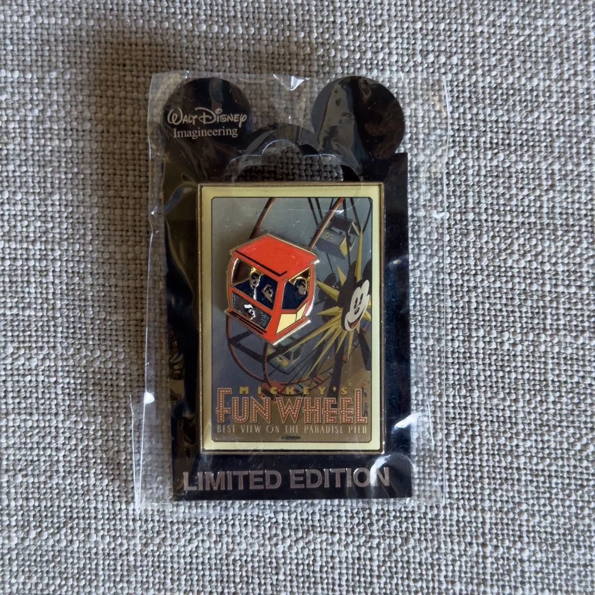 Disney WDI Disneyland Attraction Poster Mickey's Funwheel 3D Pin LE Size ONE SIZE - 3 Thumbnail