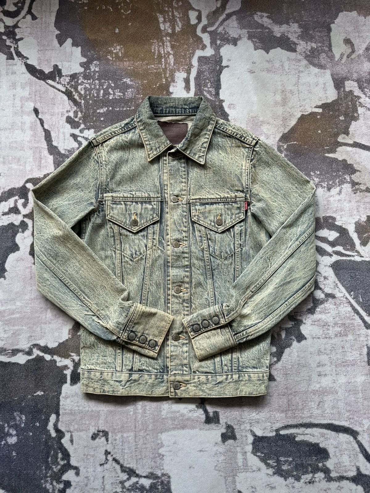 Backbone 2010S/S Backbone vintage mudwash trucker jacket Size US S / EU 44-46 / 1 - 3 Thumbnail