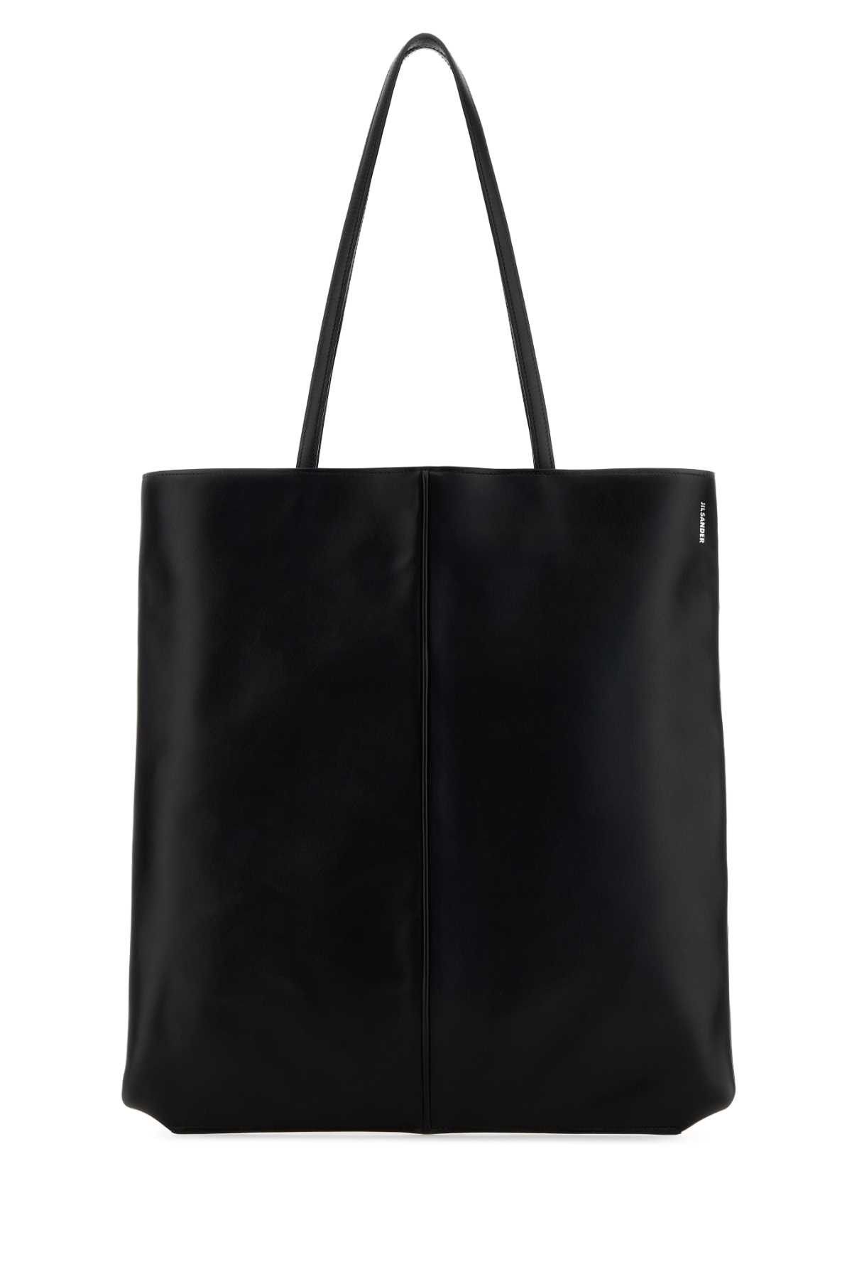 Jil Sander Black Leather Linea Shopping Bag Size ONE SIZE - 1 Thumbnail