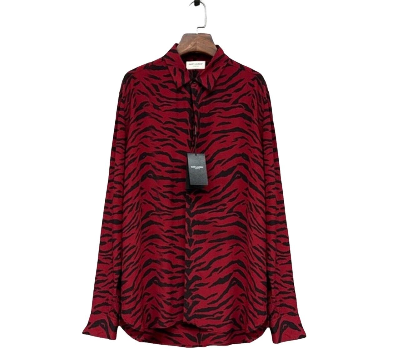 Saint Laurent Paris Saint Laurent Zebra Print Shirt Size M Size US M / EU 48-50 / 2 - 1 Thumbnail