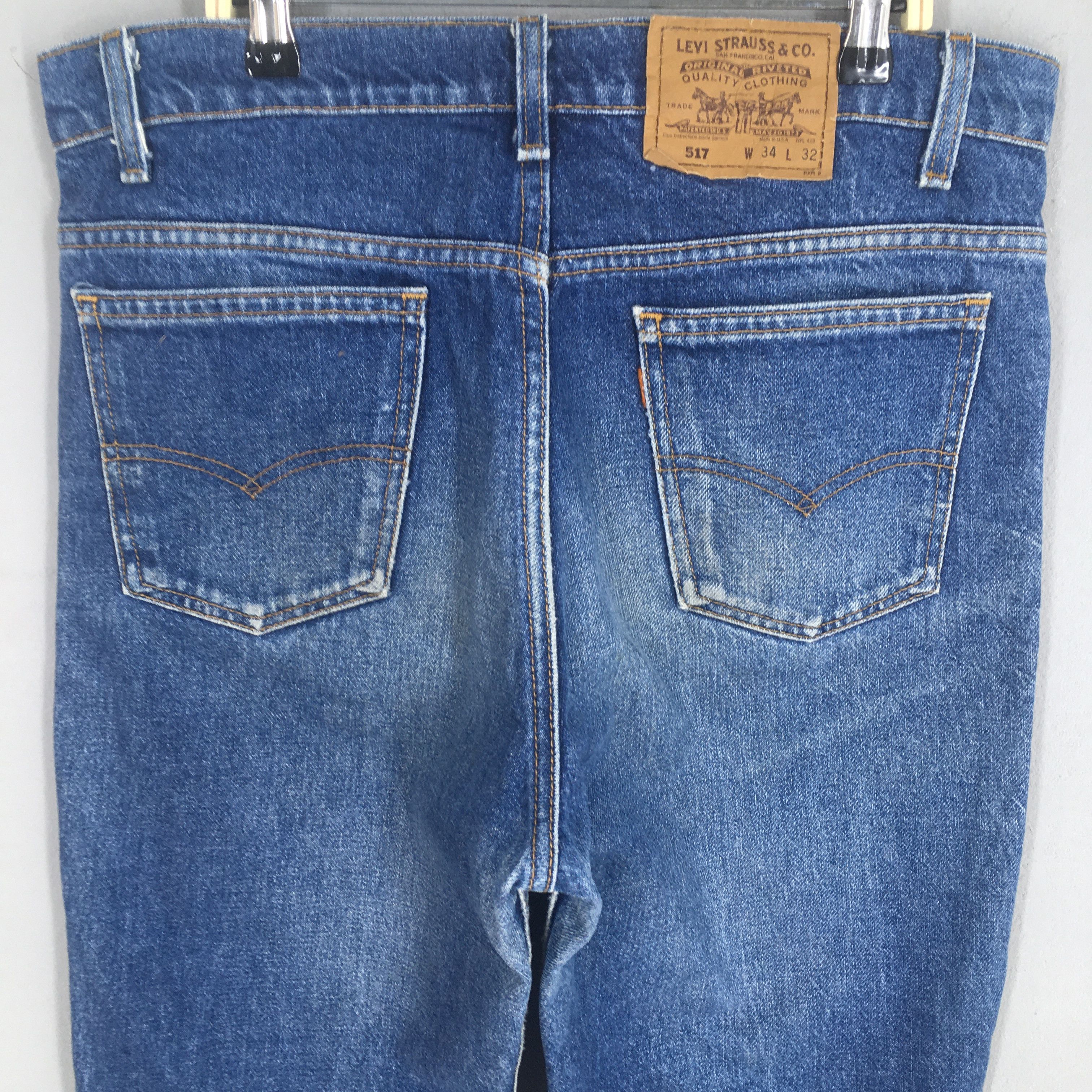 Levi's Size 33x29.5 Vintage 80s Levi's 517 Flared Jeans S2001 Size US 33 - 10 Thumbnail