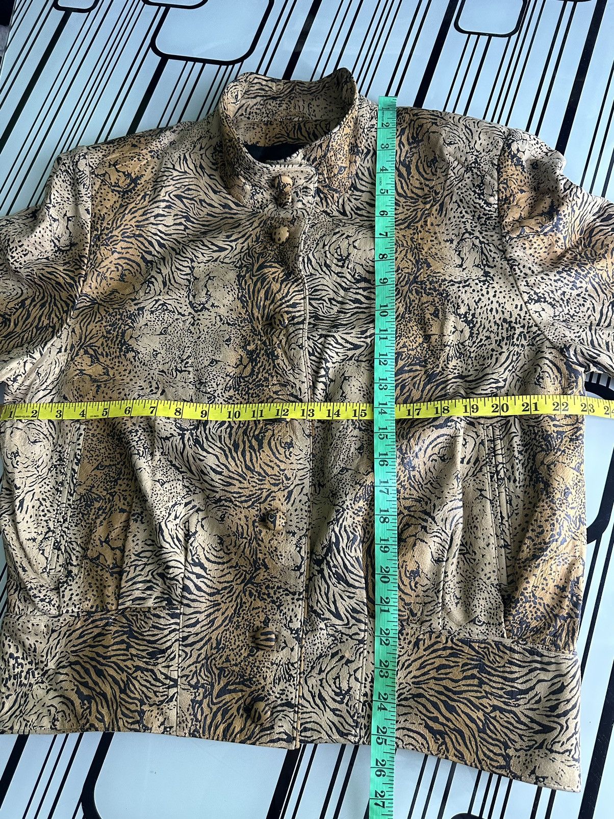 Leonard Paris Steals Vintage All Overprint Tiger Leopard Graphic Jacket Size L / US 10 / IT 46 - 9 Thumbnail