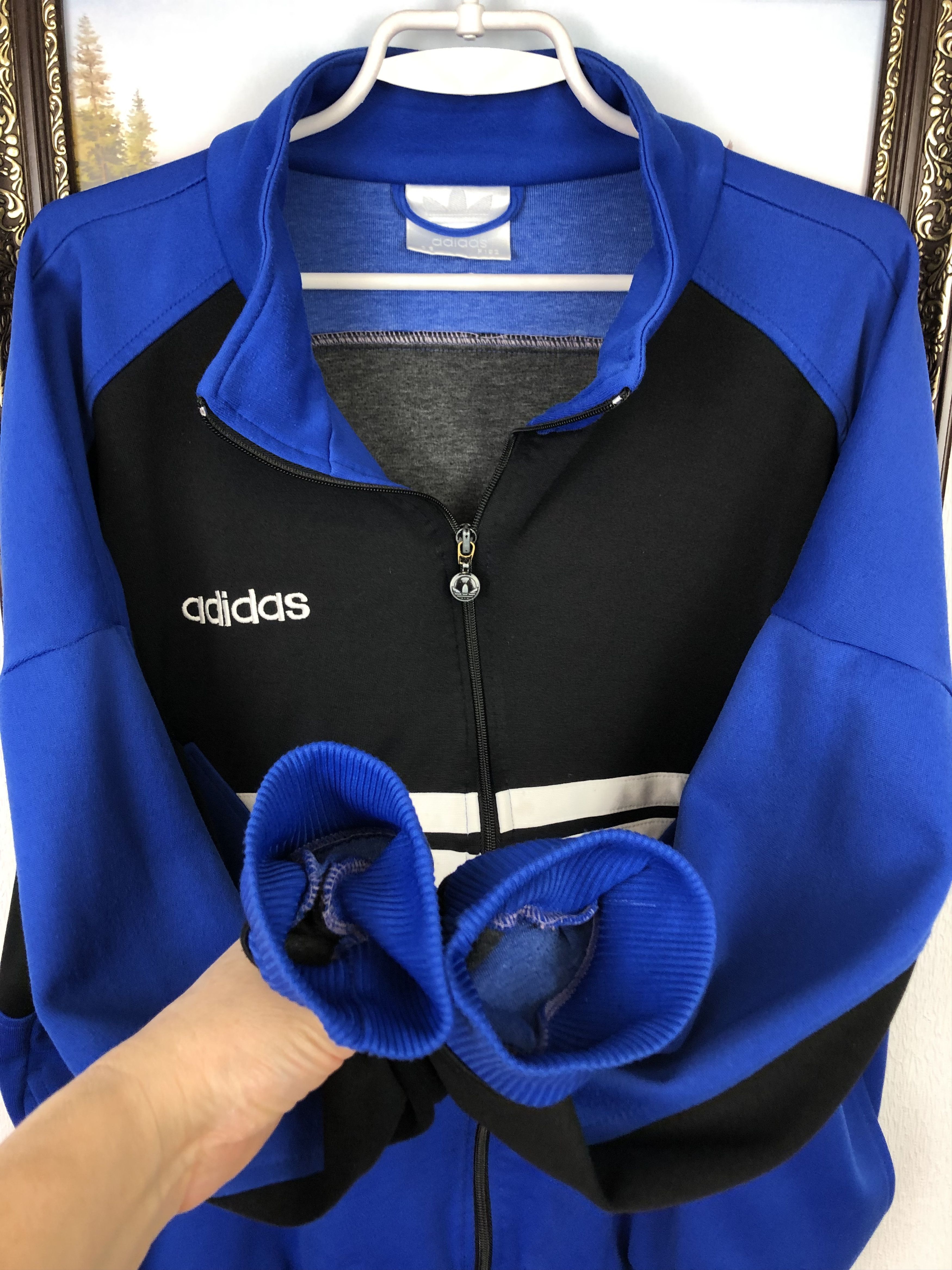 Adidas × Vintage Vintage Adidas Schalke 04 Football Template Jacket Track Size US L / EU 52-54 / 3 - 5 Thumbnail
