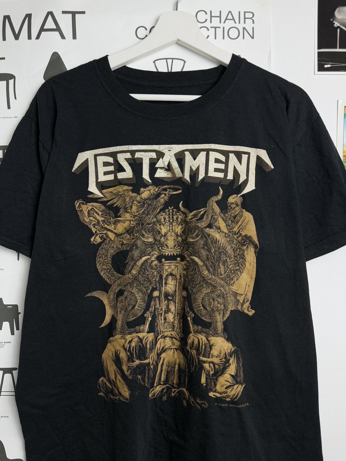 Band Tees × Vintage Vintage Testament promo merch tour t-shirt tee XL goth opium Size US L / EU 52-54 / 3 - 3 Thumbnail