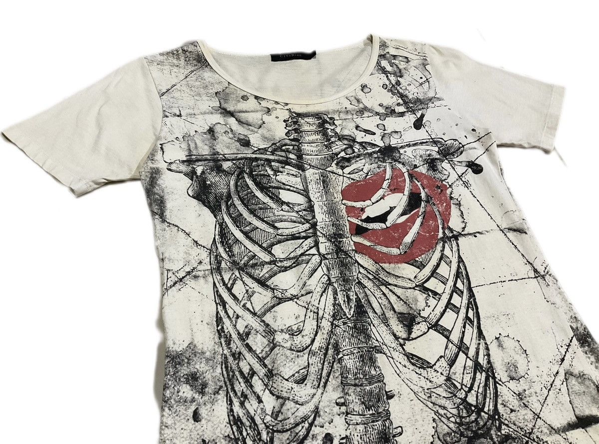 Hysteric Glamour × If Six Was Nine × Japanese Brand 🔥Sick Y2K Civarize Asymmetric Shirt 3D Skeleton Overprinted Size US S / EU 44-46 / 1 - 2 Thumbnail