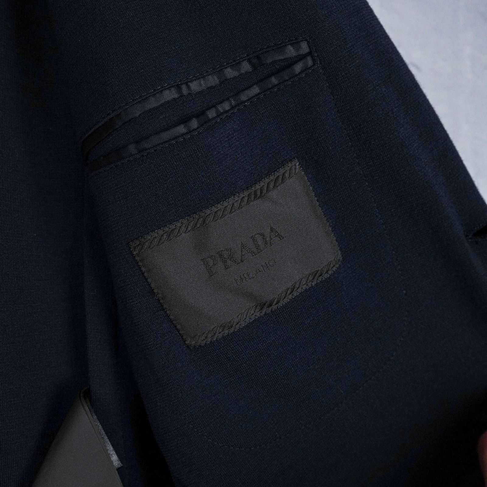 Prada Prada milano aw15 tailored navy blue wool blazer jacket Size US M / EU 48-50 / 2 - 7 Thumbnail