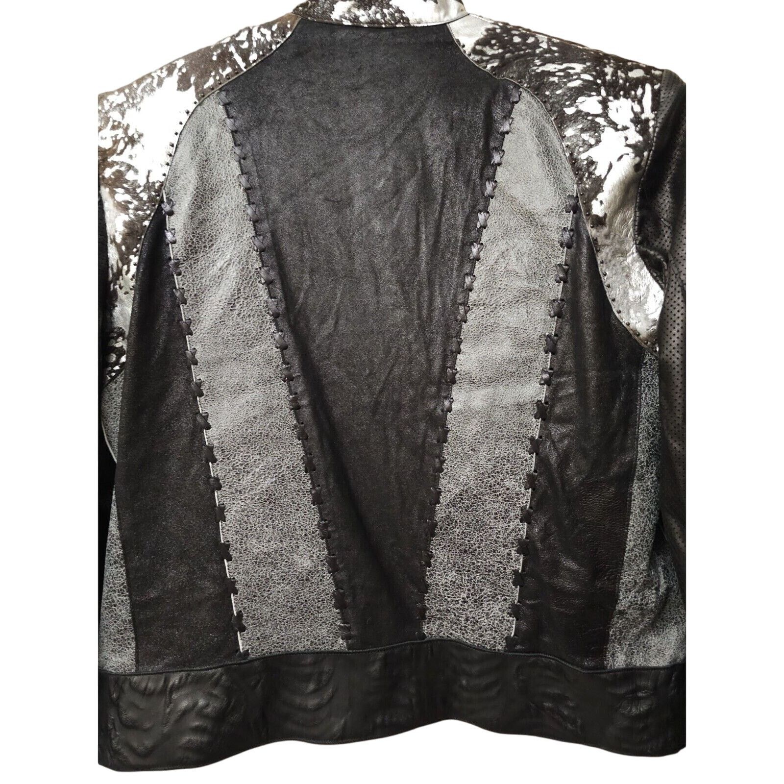 Kaptain Sunshine Kaptain Bubble Mechanic Genuine Embroidered Leather Jacket L Size US L / EU 52-54 / 3 - 4 Thumbnail