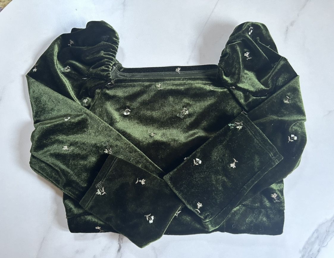 Japanese Brand Vintage-Style Embroidered Knit Top - Japan Exclusive Size S / US 4 / IT 40 - 2 Thumbnail
