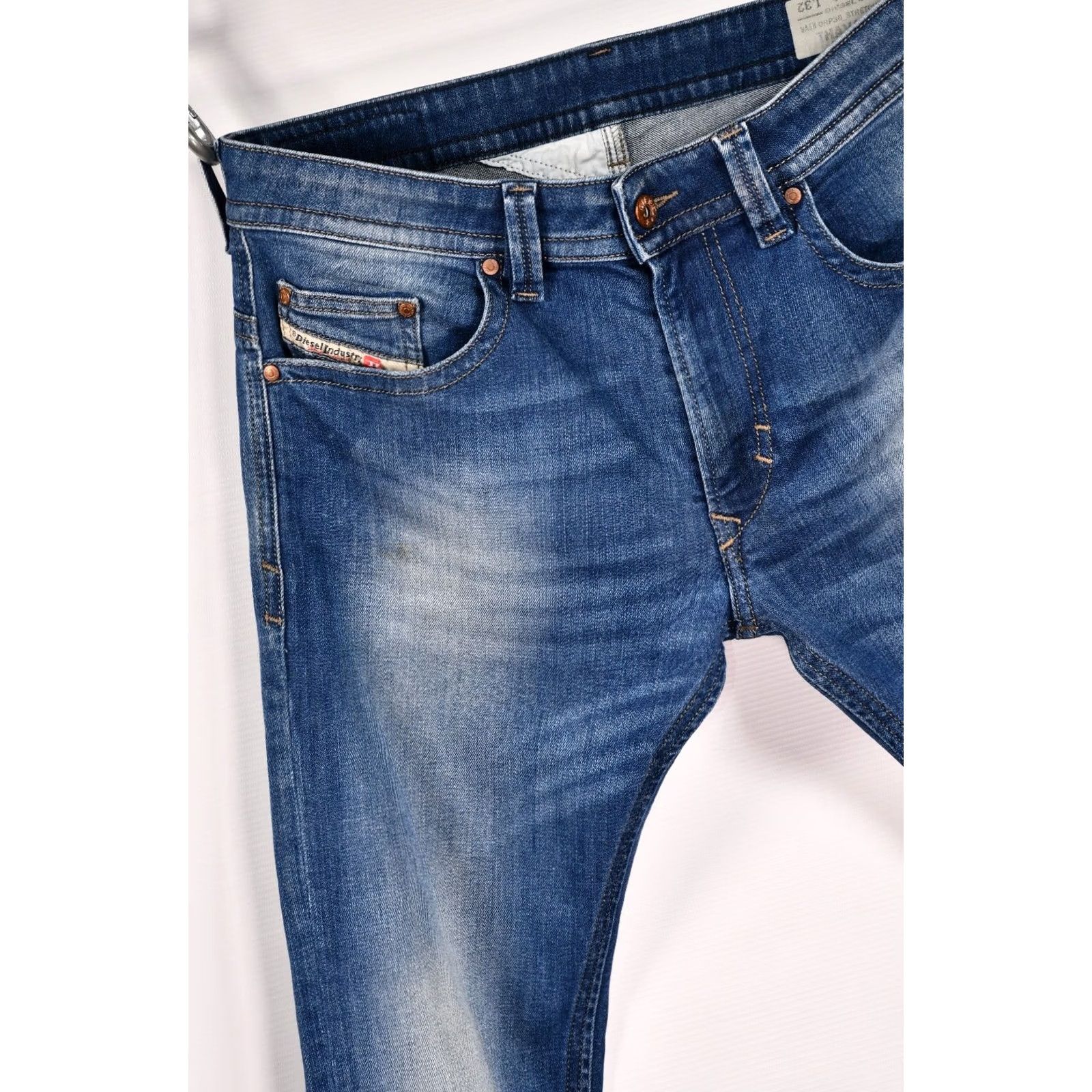 Diesel Diesel Thavar 0RP36_Stretch Slim-Skinny Jeans W30/L32 Men Blue 98% Cotton 2% Elastane Slim Regular Fit Denim Jeans Mens Size US 30 / EU 46 - 4 Thumbnail