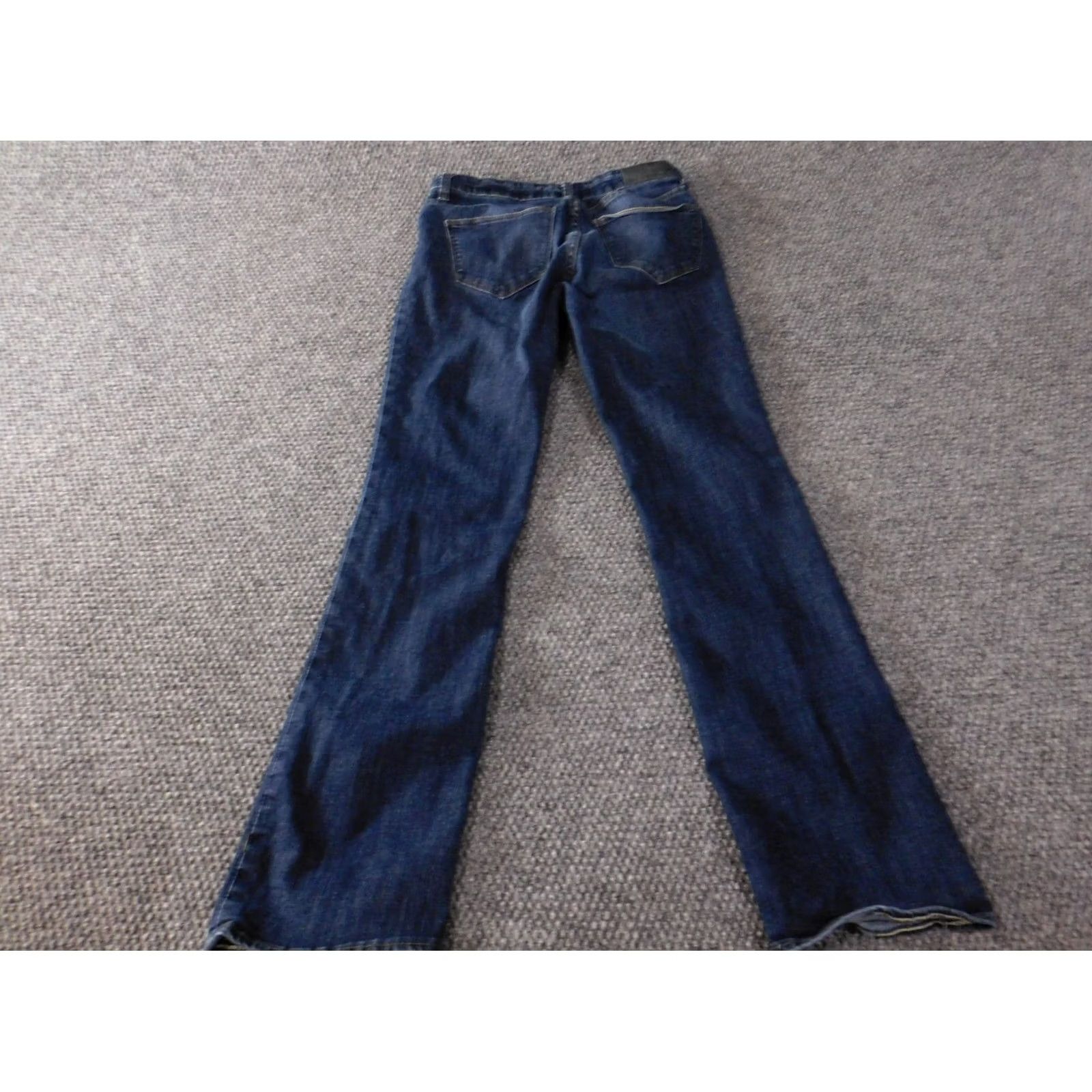 Zara Zara Jeans Womens 8 Denim Blue Straight Regular Zip 28in Inseam 30in Cotton Blend Spandex Zipper Stretch Jeans Women Regular Blue 8 Size 26" / US 2 / IT 38 - 6 Thumbnail