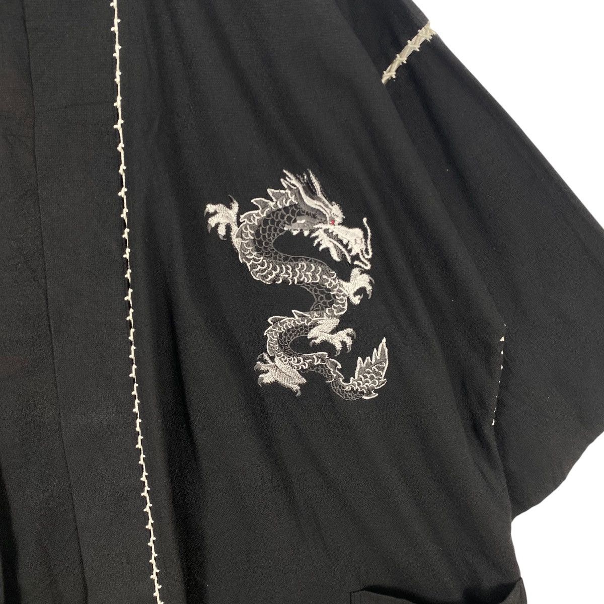 Vintage Vintage KIRAKUMONO KIMNONO HAORI DRAGON Japanese Embroide Size US XXL / EU 58 / 5 - 6 Thumbnail