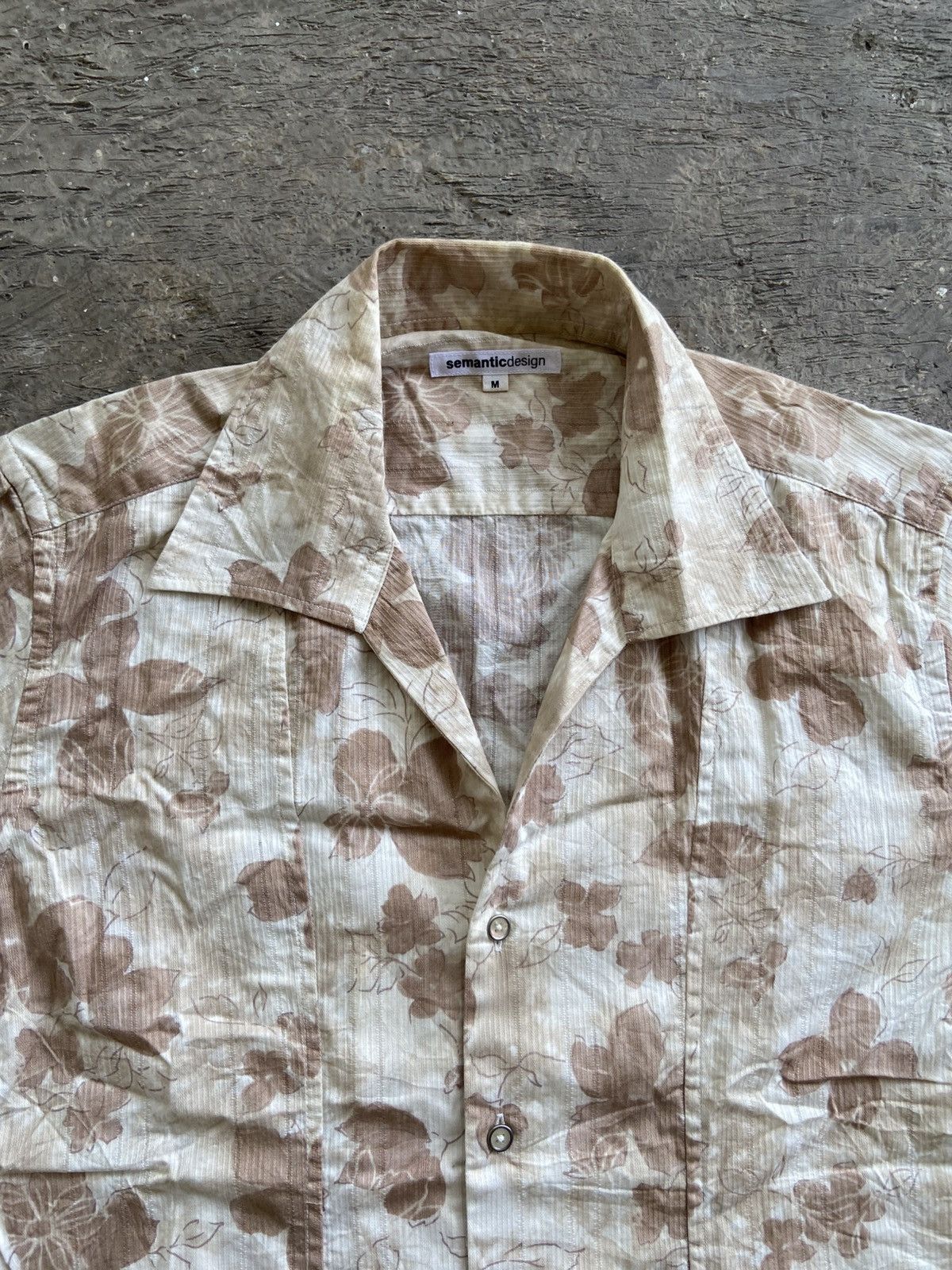 semanticdesign 2000s Semanticdesign - Harajuku Style Flora Pattern Shirt Size M / US 6-8 / IT 42-44 - 3 Thumbnail