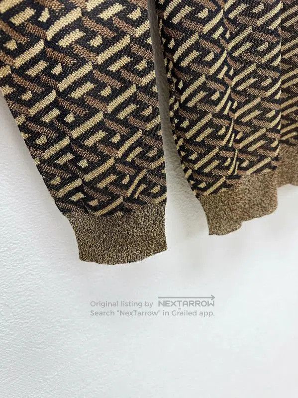 Versace Versace Brown Long Sleeve Sweater for Men . Size US L / EU 52-54 / 3 - 7 Thumbnail
