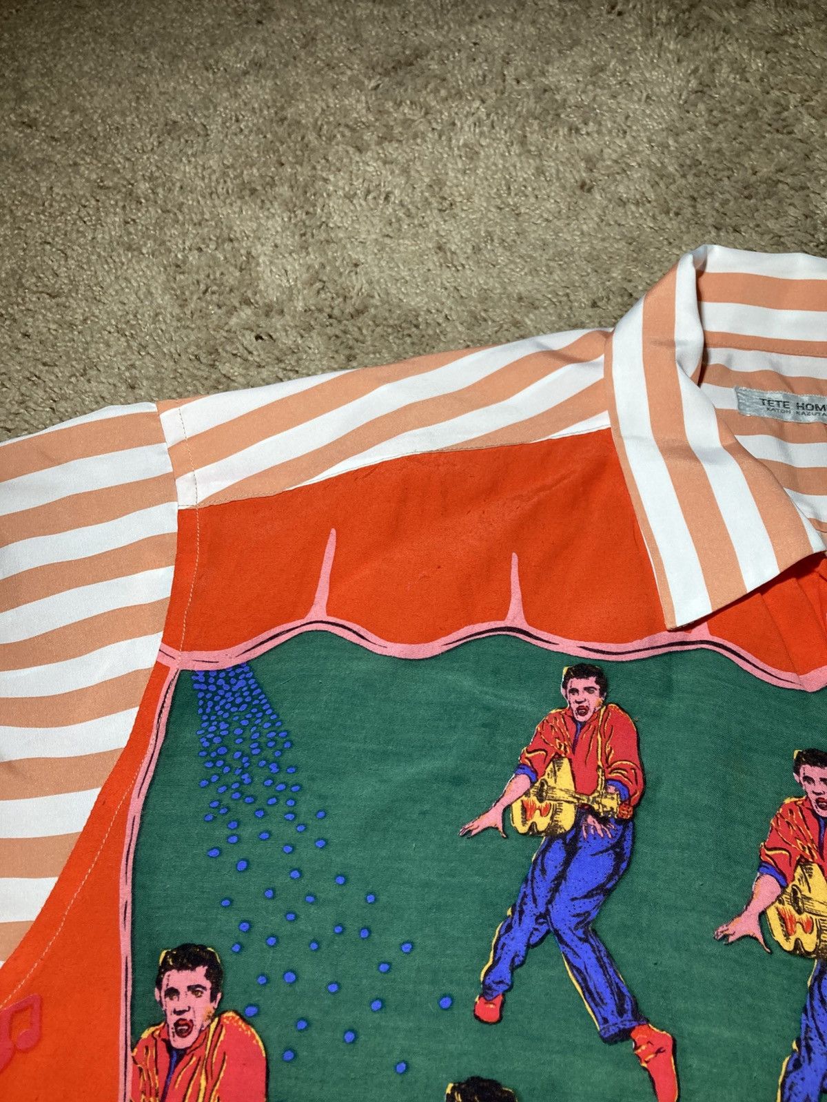 Tete Homme SS92 Tete Homme Kazutaka Katoh Viscose Elvis Pop Art 90s 80s Size US M / EU 48-50 / 2 - 4 Thumbnail