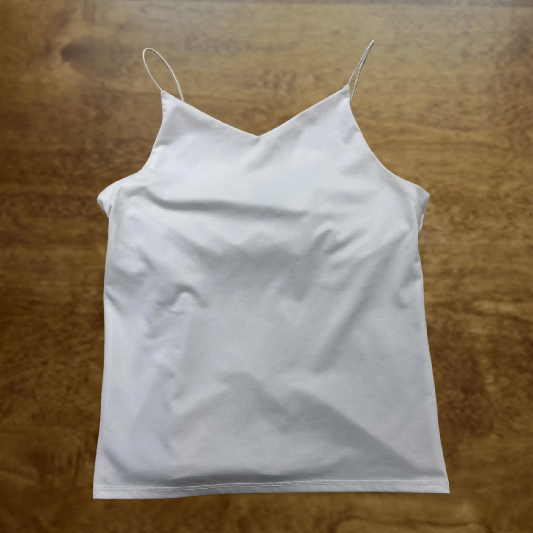 Vintage VINTAGE B. MOSS Tank Top Womens Small White Spaghetti Strap Camisole Lined Camisole Shirt Cami WomensS White Spaghetti Strap Camisole 90s Mens Womens Size S / US 4 / IT 40 - 1 Thumbnail