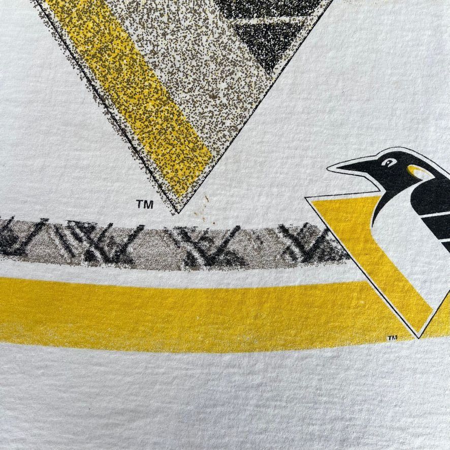 NHL × Vintage Vintage 90s Pittsburgh Penguins AOP All Over Print Tee Size US L / EU 52-54 / 3 - 6 Thumbnail