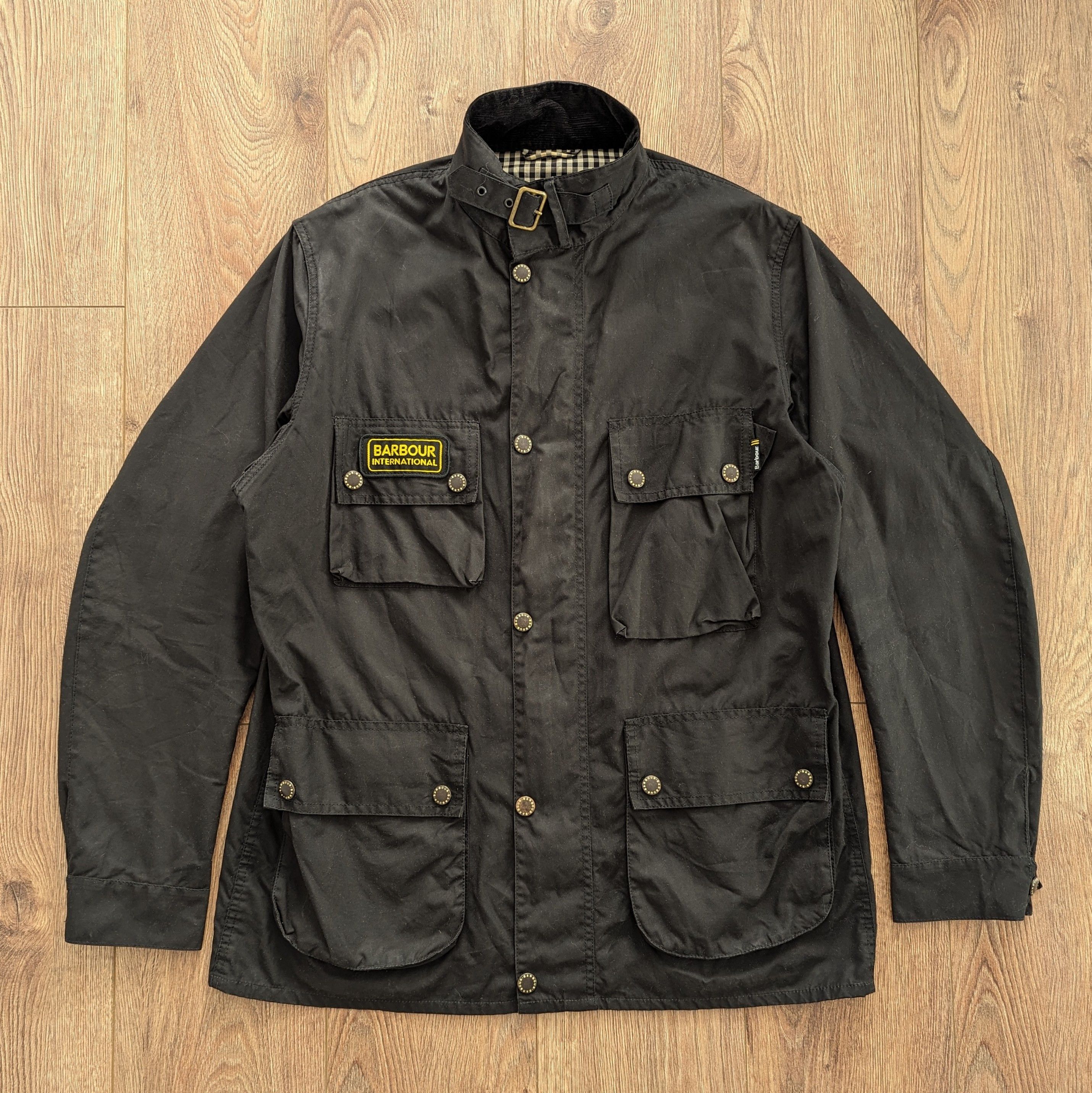 Barbour Barbour International Black Streak Wax Jacket XL 