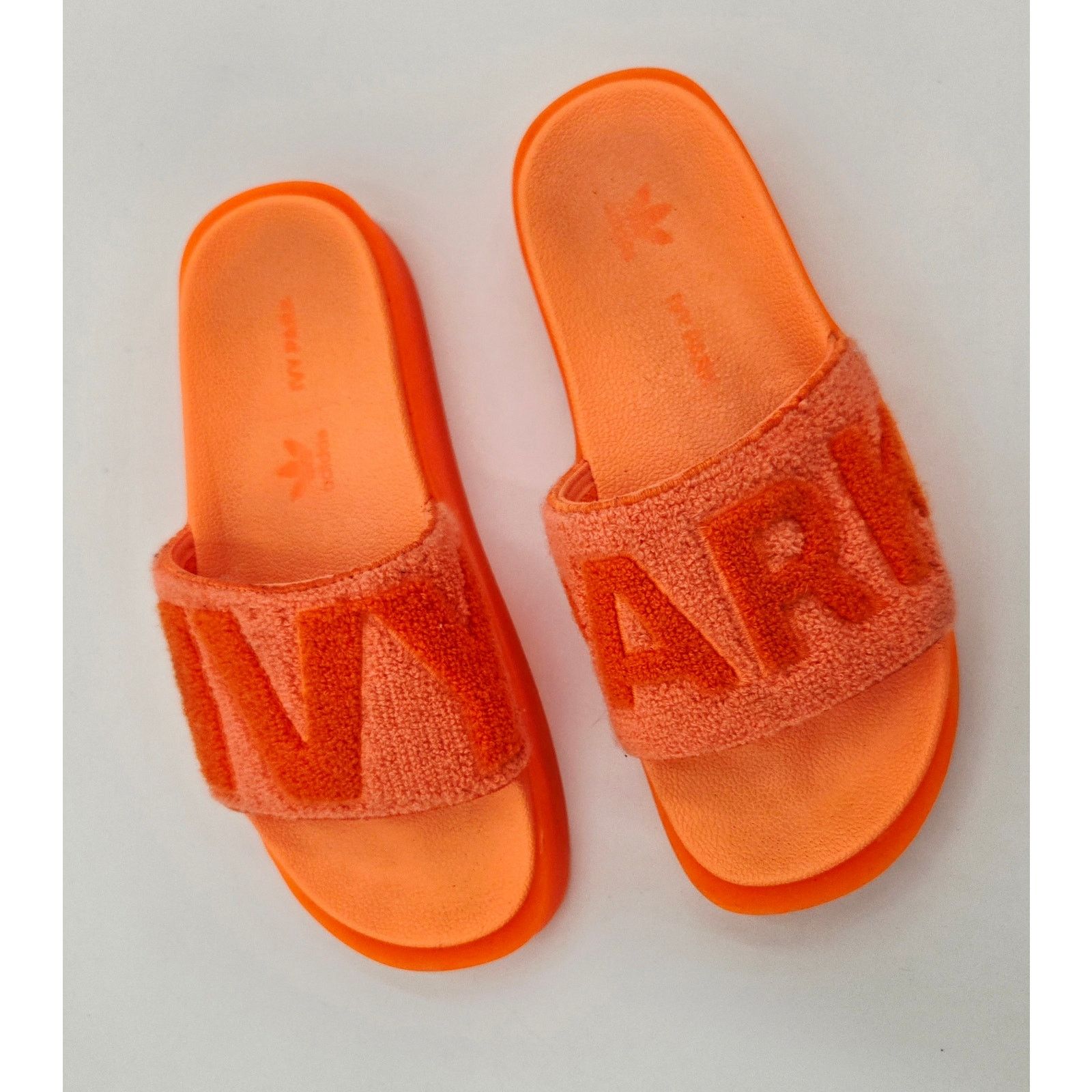 Ivy Park Adidas IVY Park Terry Slides Mens 7 Orange Beyonce Sandals Size US 7 / EU 40 - 2 Thumbnail