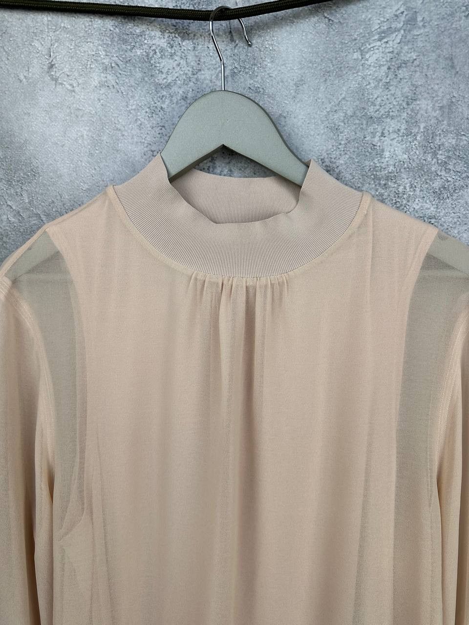 Reiss REISS Sandrine Semi-Sheer Loose Top Blouse Long Sleeve Size L / US 10 / IT 46 - 5 Thumbnail