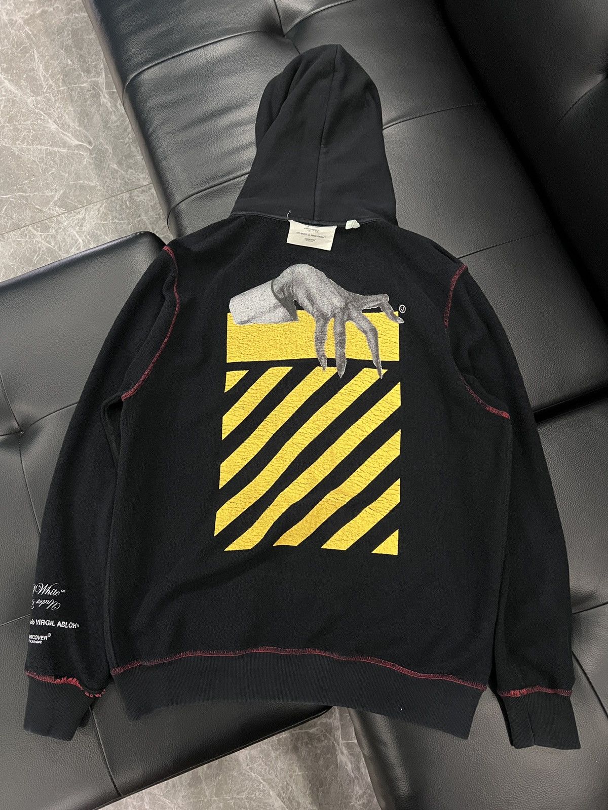Off-White × Undercover Off-White by Undercover SS19 Reversible Skeleton Hand Zip Ho Size US M / EU 48-50 / 2 - 4 Thumbnail