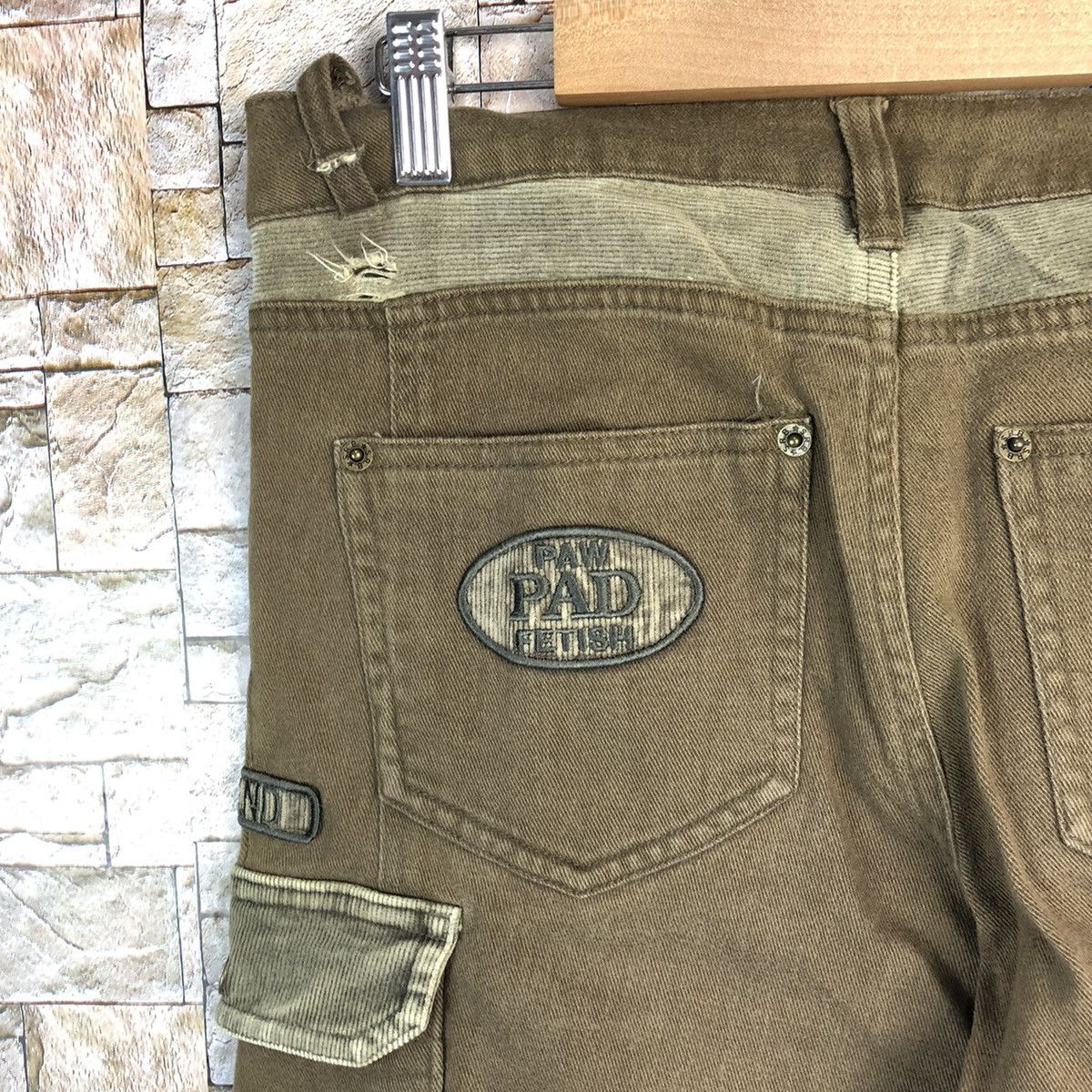 Japanese Brand Sarah Band Brown Cargo Multipocket Pants #A590 Size US 31 - 16 Thumbnail