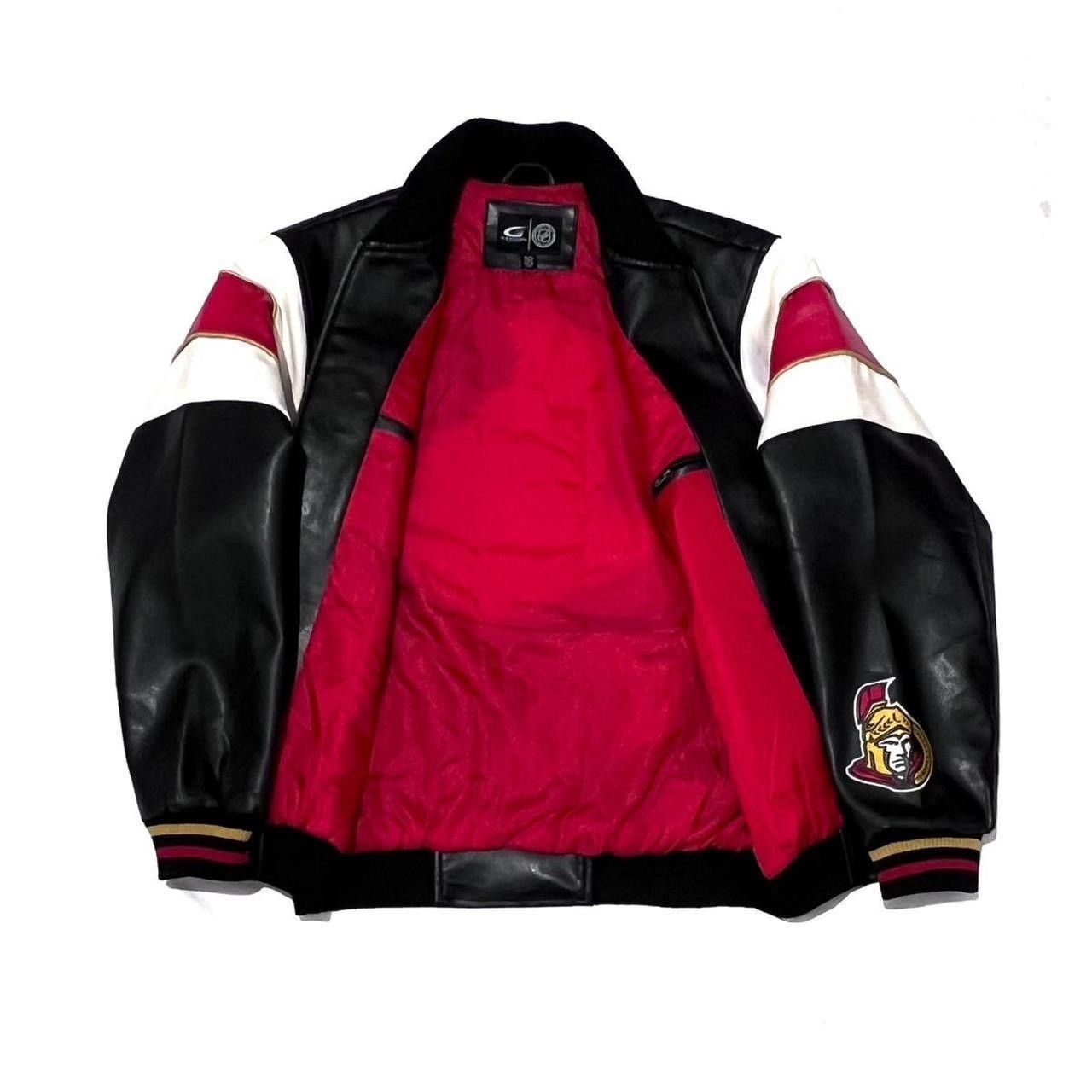 Vintage New Ottawa Senators G-Ill by Carl Banks Leather Jacket Size US M / EU 48-50 / 2 - 2 Thumbnail