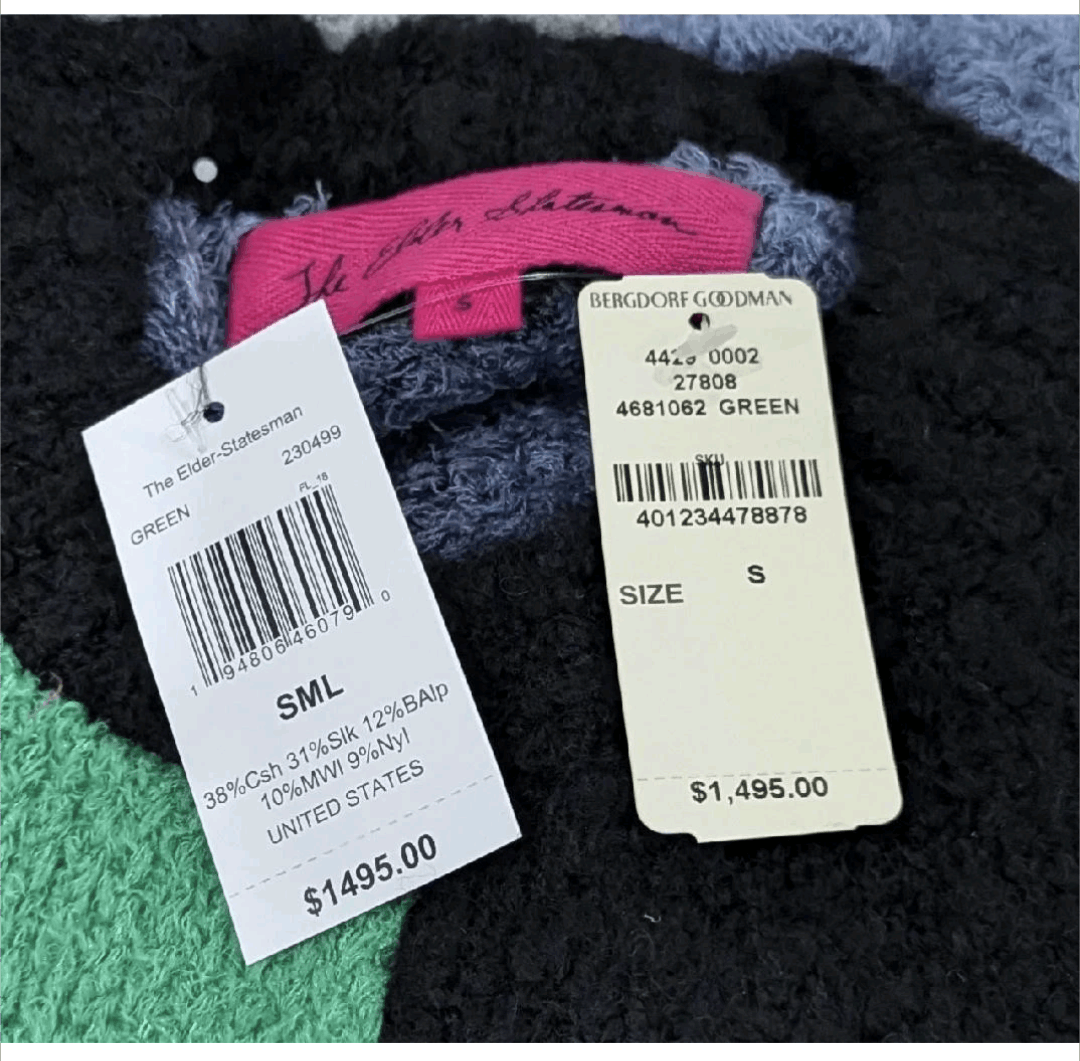 The Elder Statesman The Elder Statesman Colorblock Cashmere Blend Sweater Small Size US S / EU 44-46 / 1 - 5 Thumbnail