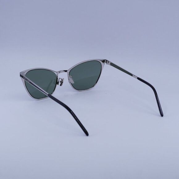 Saint Laurent Paris Saint Laurent SL409 003 Sunglasses Silver/Black Cat Eye Size ONE SIZE - 4 Thumbnail
