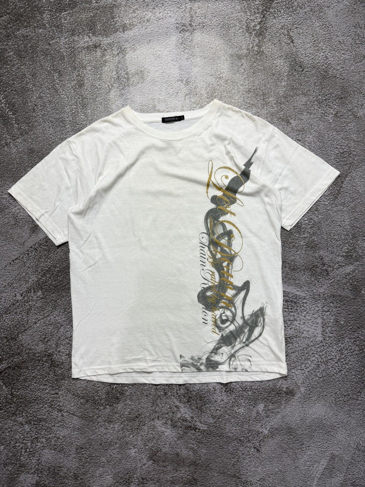 Yohji Yamamoto Repezzen Poem Skull Shirt Size US L / EU 52-54 / 3 - 3 Thumbnail