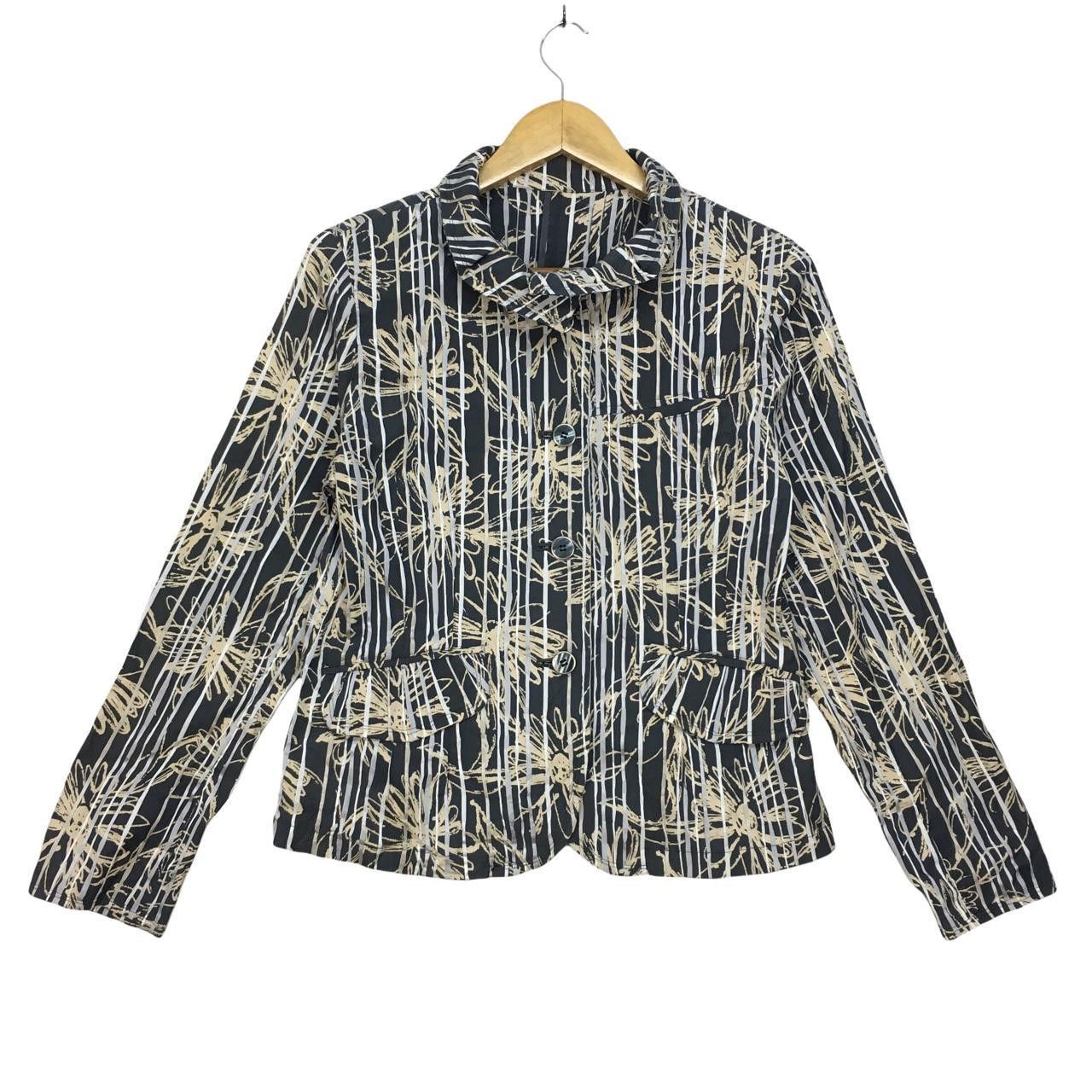 Vintage Vtg BELLUCCI INTERNATIONAL Button Jacket Full Floral Size L / US 10 / IT 46 - 1 Thumbnail