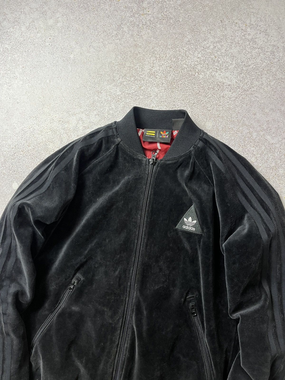 Adidas × Pharrell DDP Adidas X Pharrell Williams Zip Hoodie Velour Human Race Size XS / US 0-2 / IT 36-38 - 2 Thumbnail