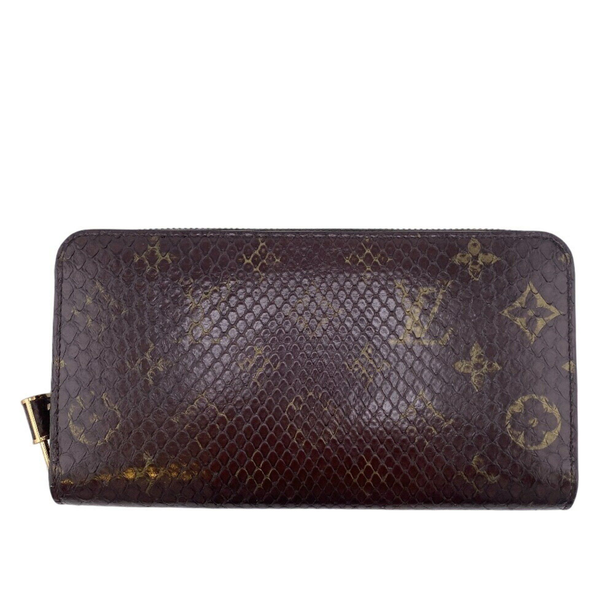 Louis Vuitton Wallet N80148 Exotic Zippy Round Monogram Long Brown