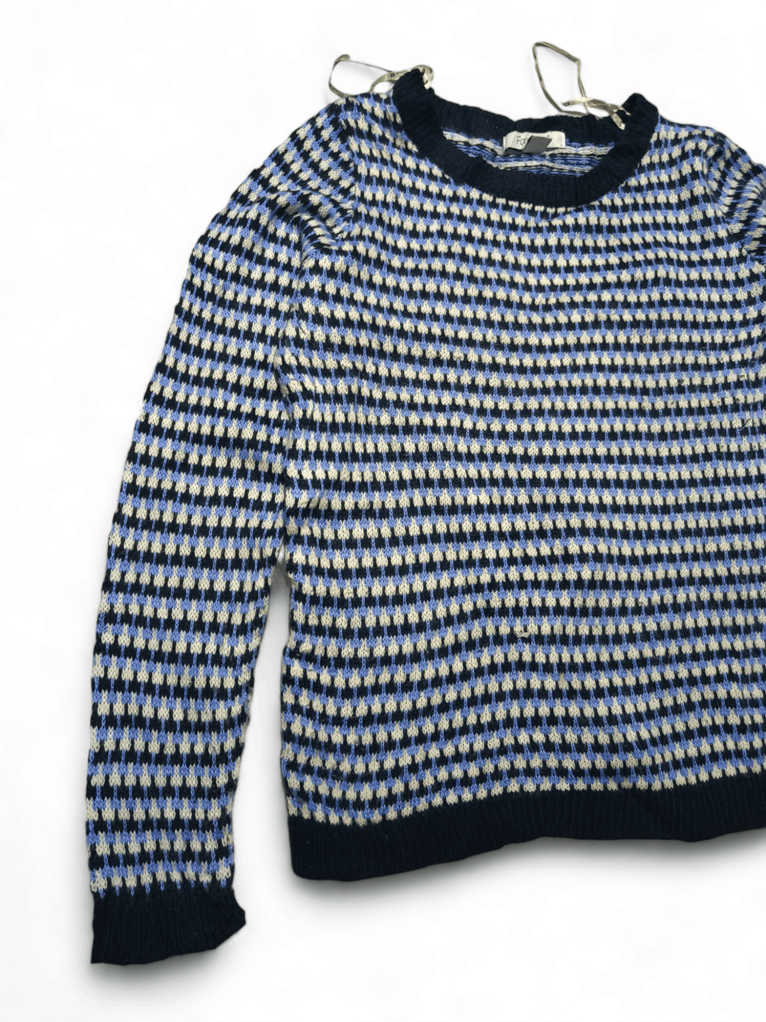Forever 21 Vintage FOREVER 21 Women's Ethnic Motifs Knit Sweater Size L / US 10 / IT 46 - 6 Thumbnail