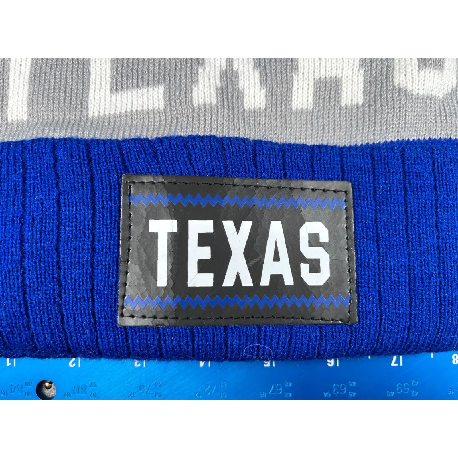 Vintage Texas Knit Beanie Toque Unisex One Size Blue Lightweight Ski Casual Size ONE SIZE - 2 Thumbnail