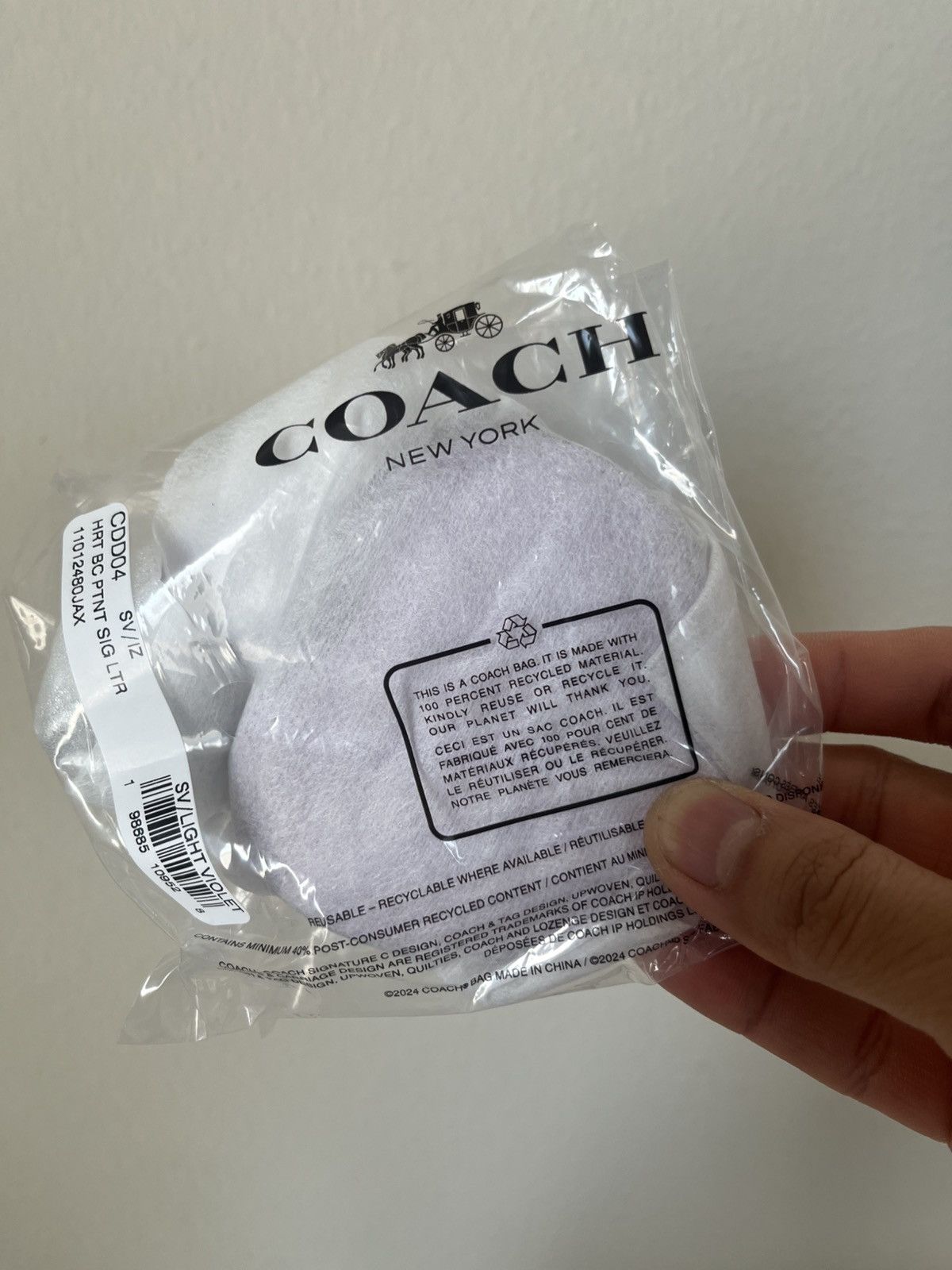 Coach Coach Heart Bag Charm In Signature Leather With Heart Charm Size ONE SIZE - 7 Thumbnail