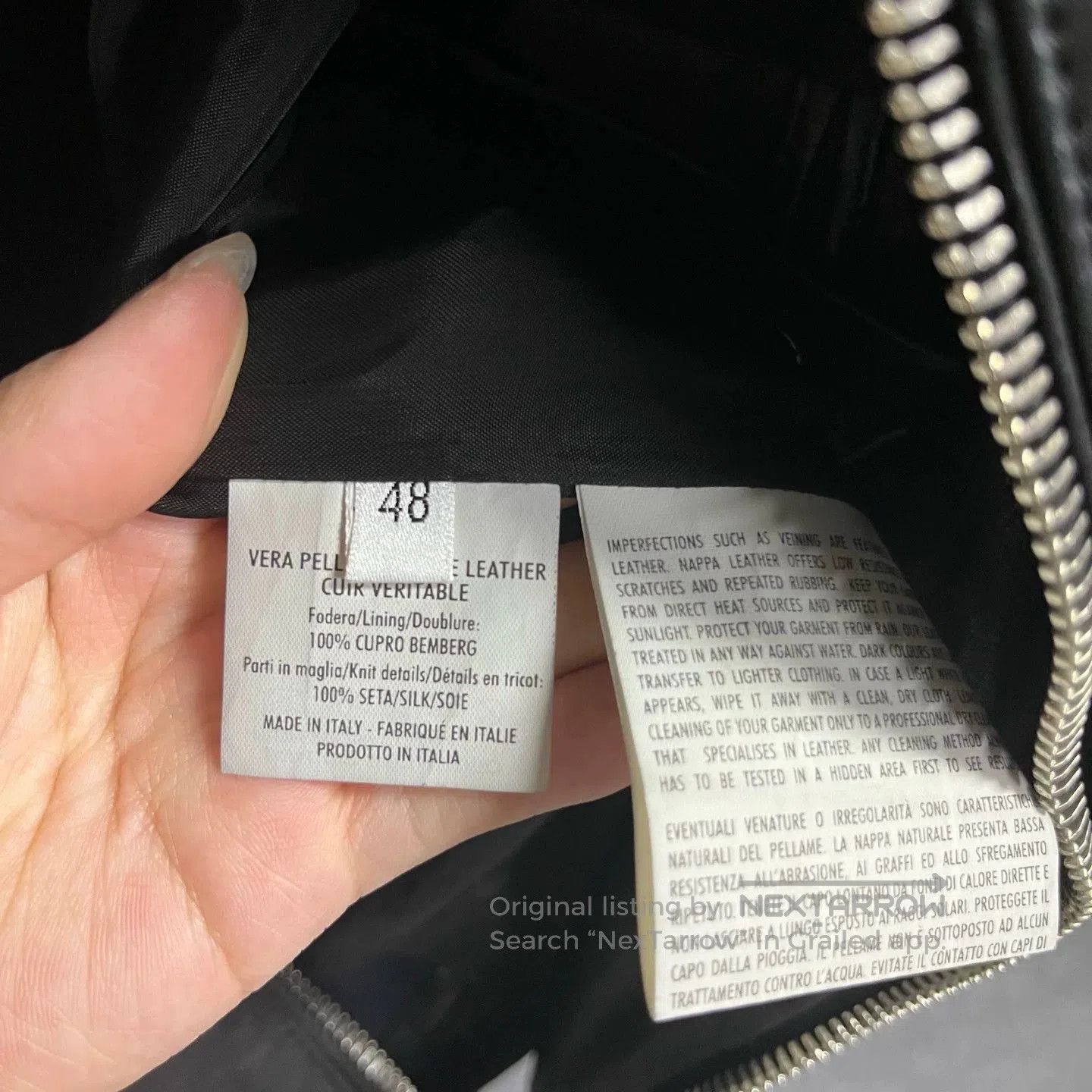 Saint Laurent Paris Yves Saint Laurent Black Leather Jacket. Size US M / EU 48-50 / 2 - 3 Thumbnail
