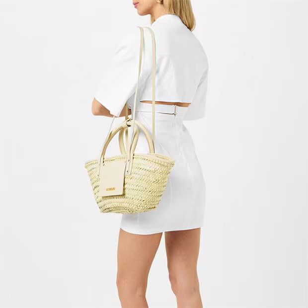 Jacquemus o1g2r1mq1024 Mini Dress in White Size M / US 6-8 / IT 42-44 - 6 Thumbnail