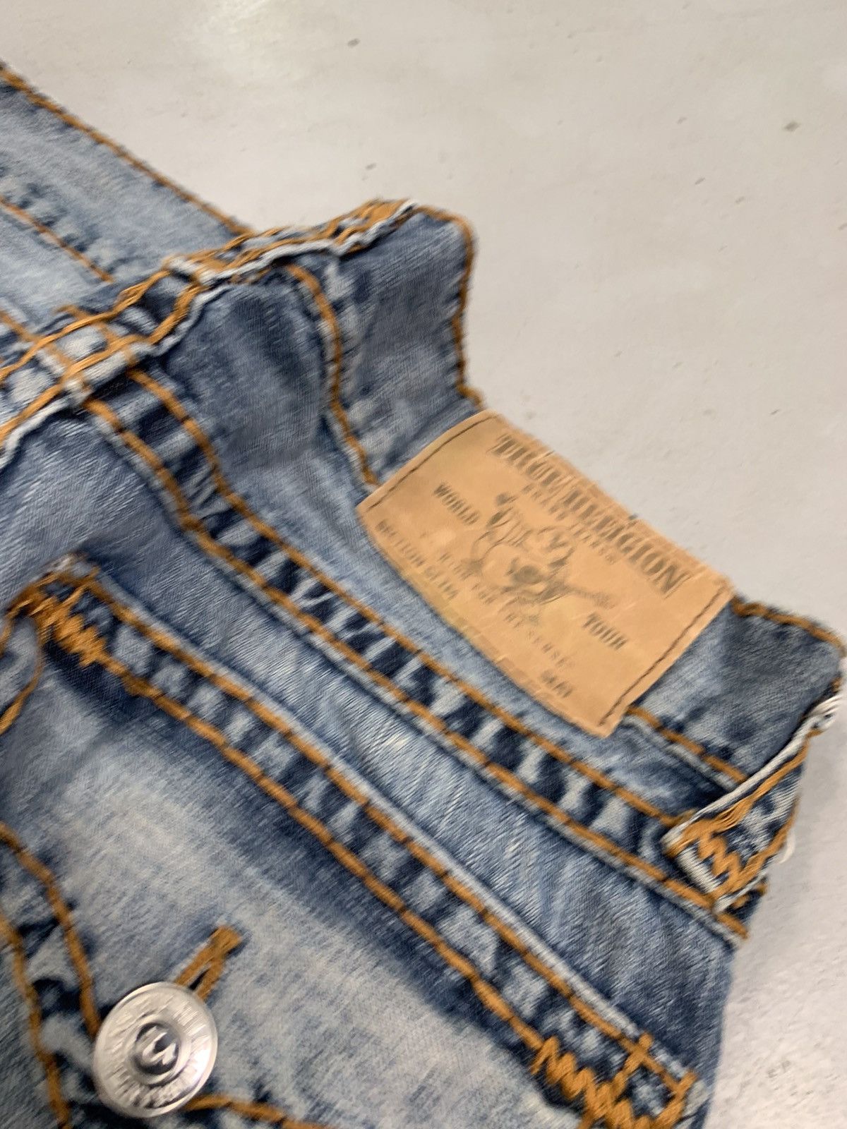 True Religion Vintage true religion thread embroidered straight denim Size US 36 / EU 52 - 3 Thumbnail