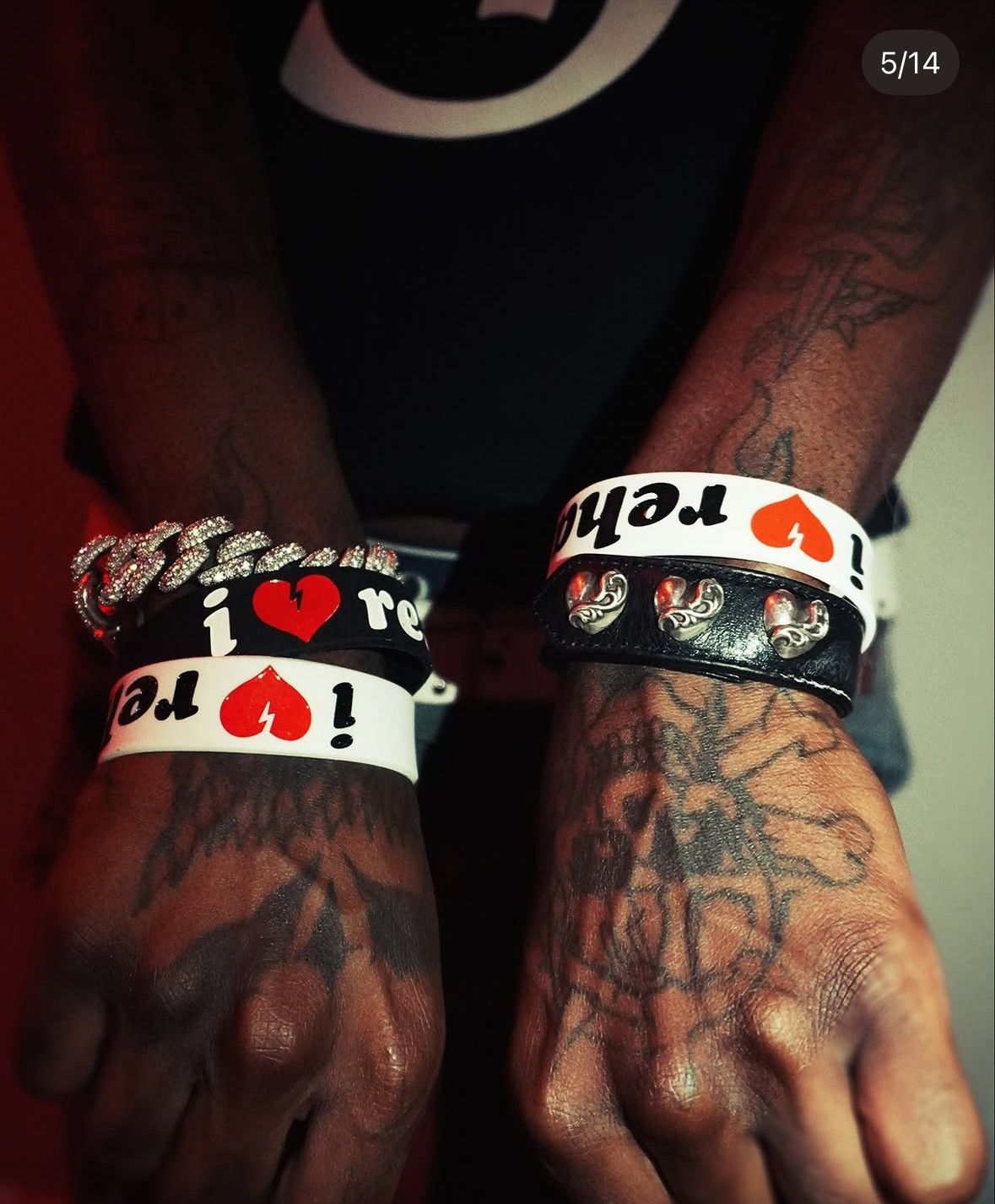 Chrome Hearts Chrome Hearts Leather Bracelet Size ONE SIZE - 2 Thumbnail