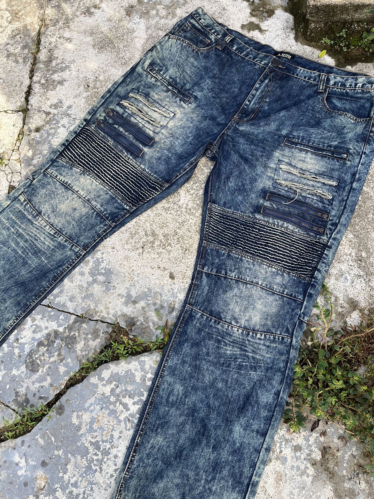 If Six Was Nine × Japanese Brand × Le Grande Bleu (L.G.B.) Baggy Crazy LGB Inspired Denim Size US 38 / EU 54 - 6 Thumbnail