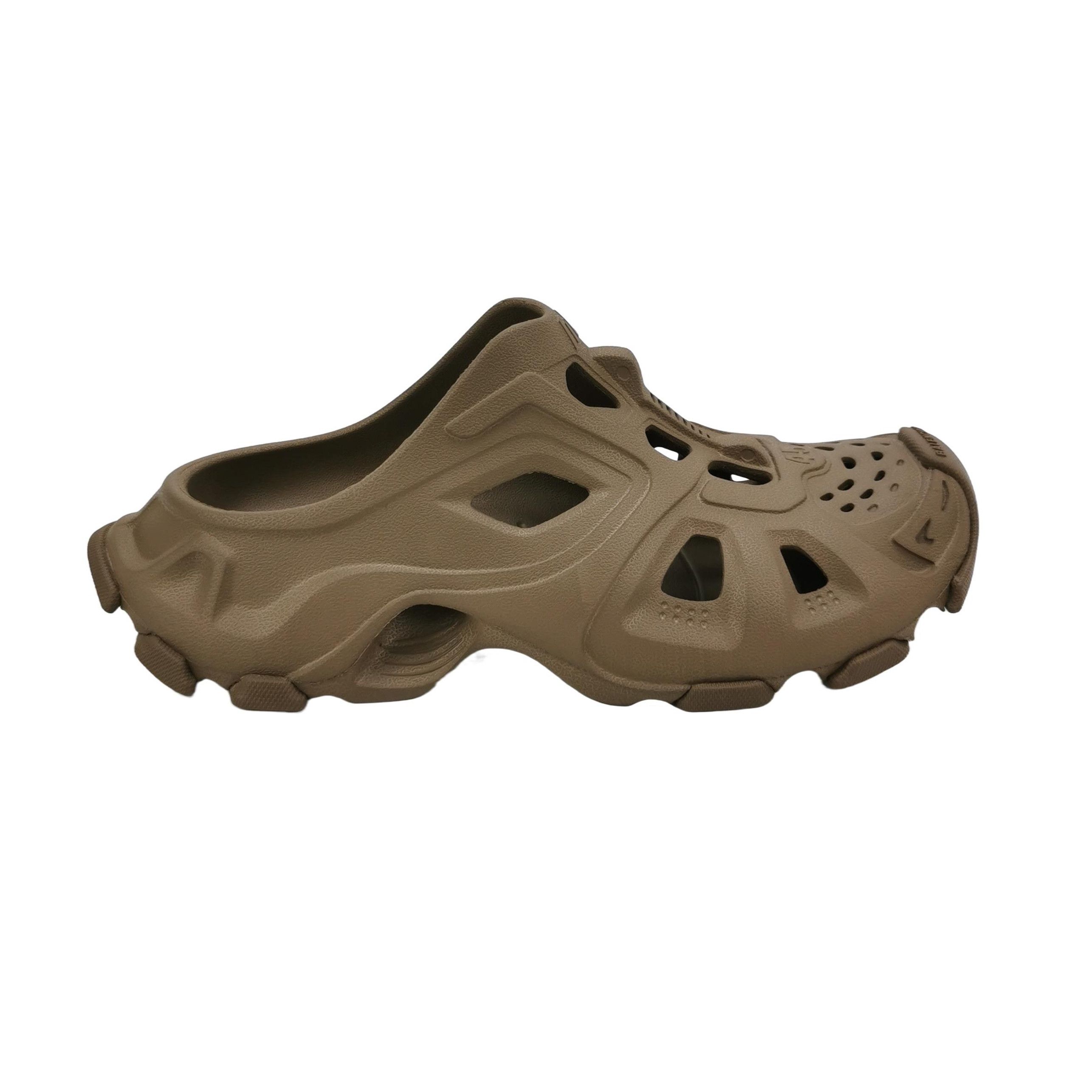 Balenciaga Brown Perforated Cut-Out Chunky Clog 40 Size US 7.5 / EU 40-41 - 1 Thumbnail