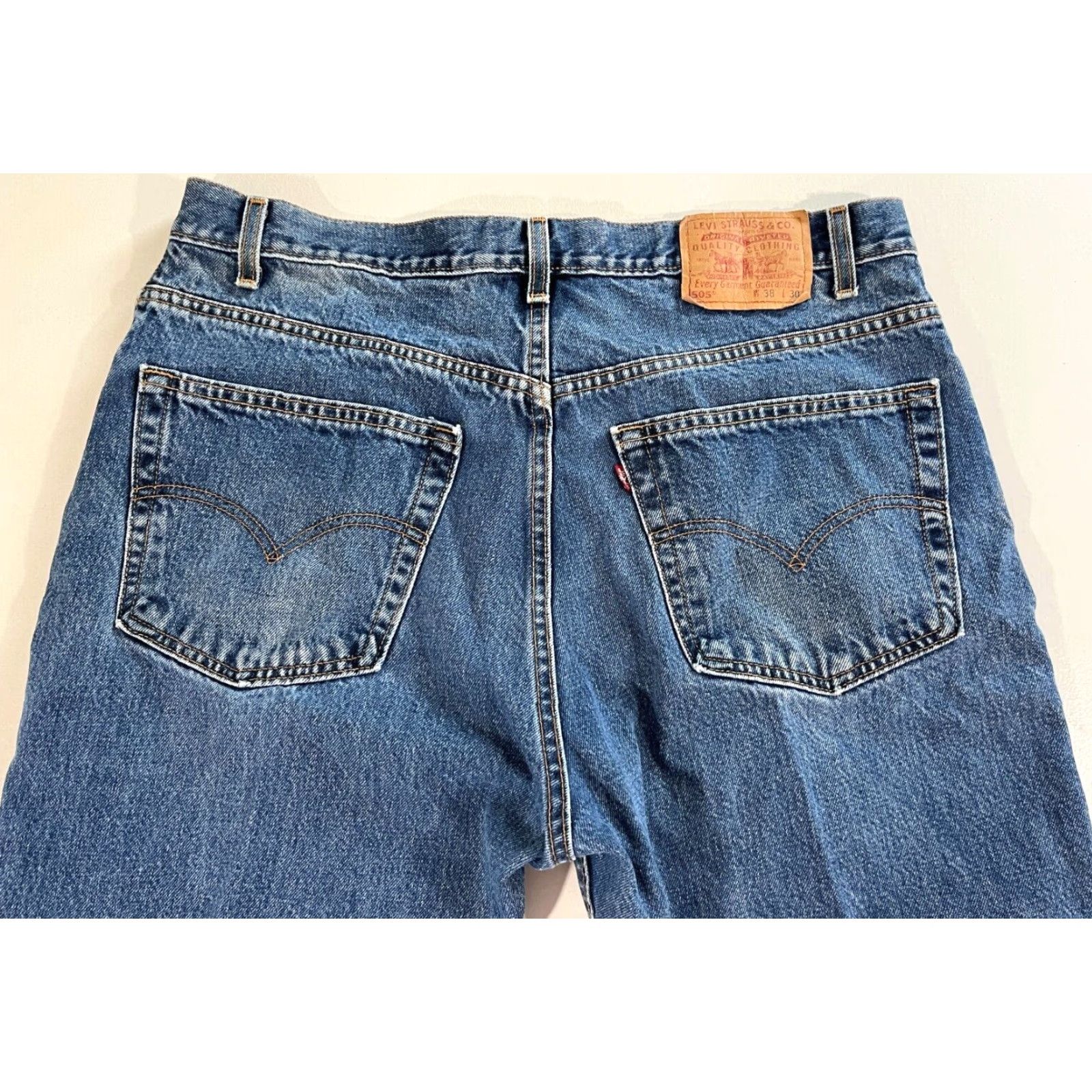 Levi's Levi's 505 Jeans Regular Fit Denim Blue 36x29 Vintage USA Mens 90s Straight Jeans Levi's 505 Vintage Regular Fit USA 90s Mens Jeans Blue 36x29 Size US 36 / EU 52 - 5 Thumbnail